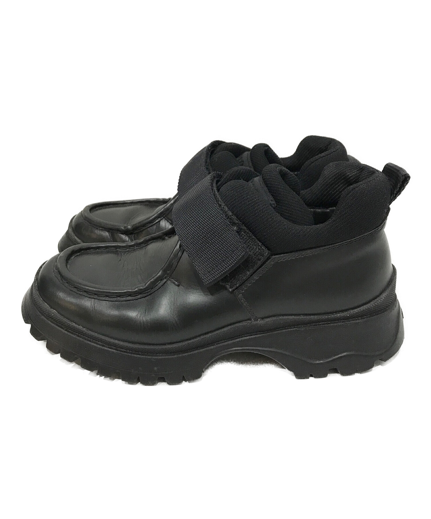中古・古着通販】PRADA (プラダ) ベルクロスニーカー ブラック サイズ 