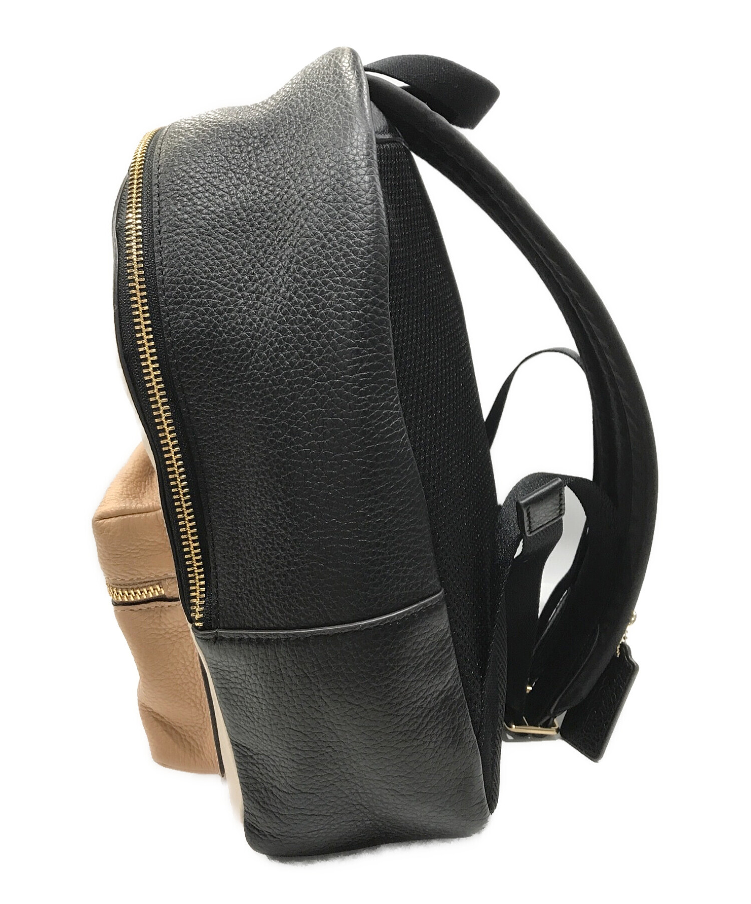 中古・古着通販】COACH (コーチ) レザーリュック ブラック 中古・古着通販】COACH (コーチ) レザーリュック ブラック