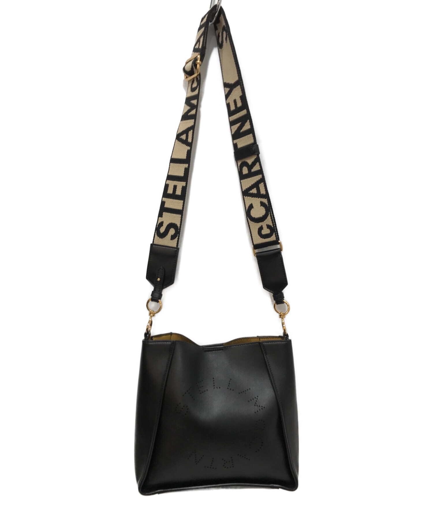 STELLA McCARTNEY ブラックショルダーバッグ　サークルロゴ 中古・古着通販】STELLA McCARTNEY (ステラマッカートニー) サークル