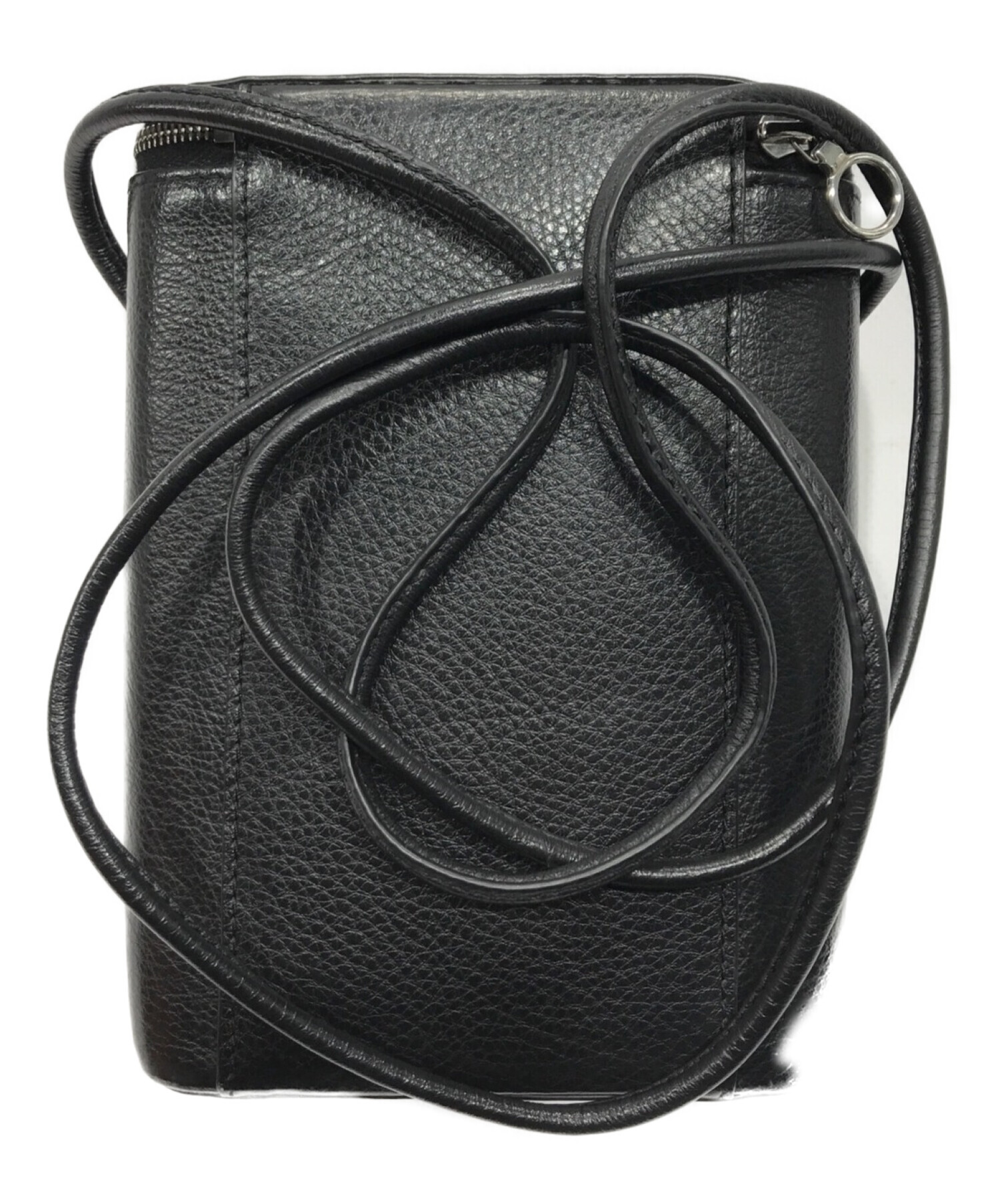 中古・古着通販】aeta (アエタ) PEBBLE GRAIN BOX SHOULDER ブラック 