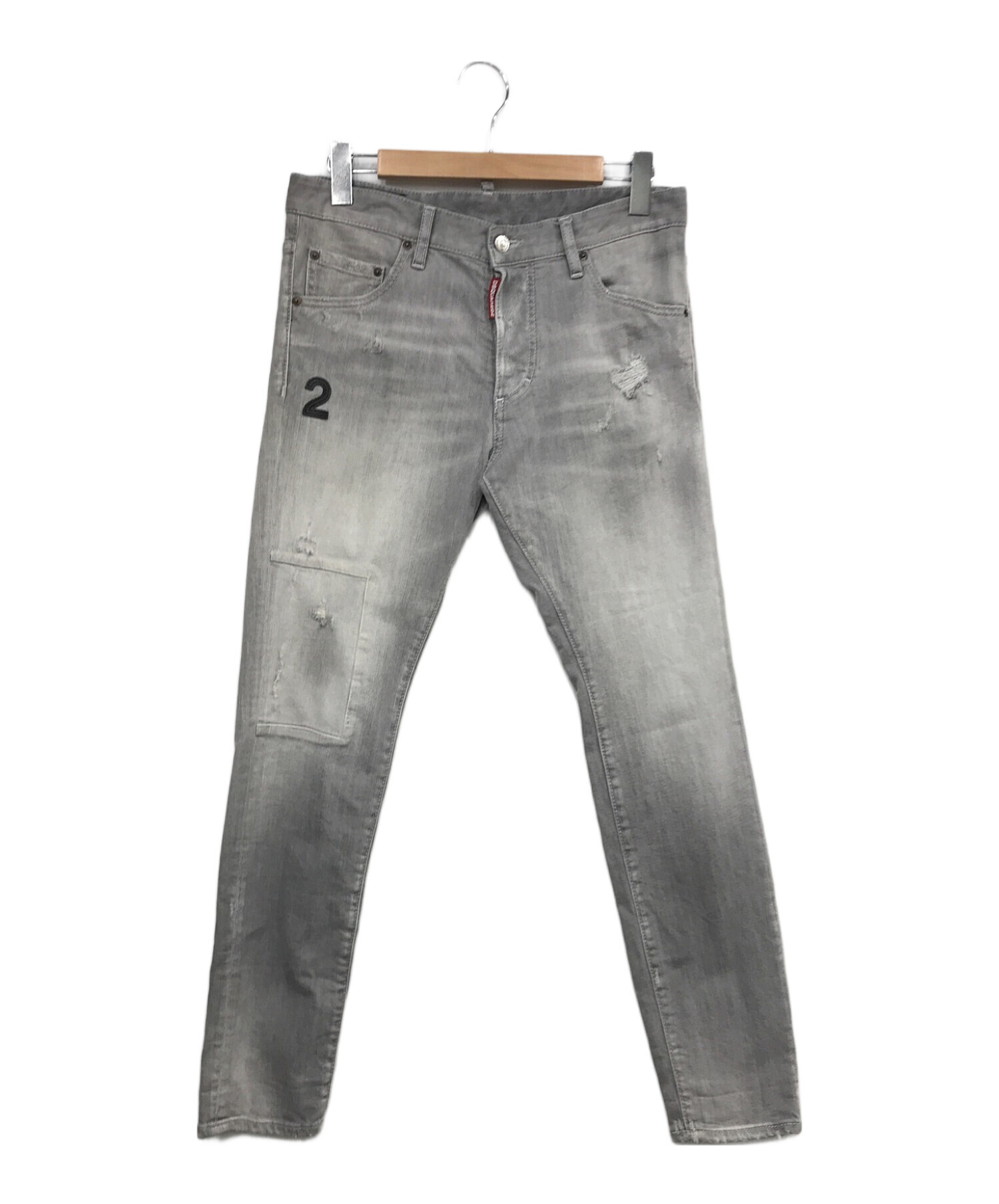 ディースクエアード　DSQUARED2デニムジーンズ　サイズ48 中古・古着通販】DSQUARED2 (ディースクエアード) デニムパンツ グレー