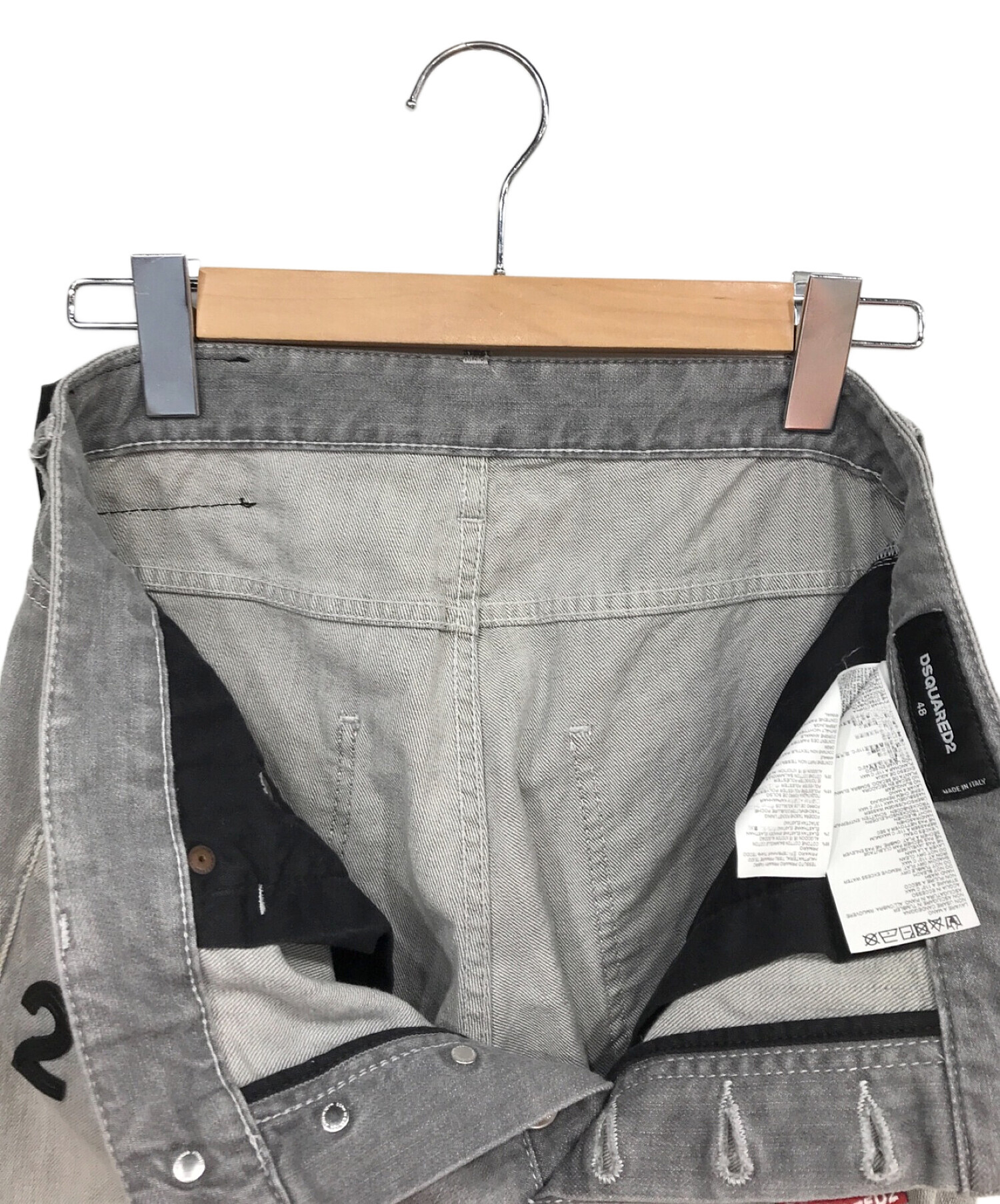 中古・古着通販】DSQUARED2 (ディースクエアード) デニムパンツ グレー