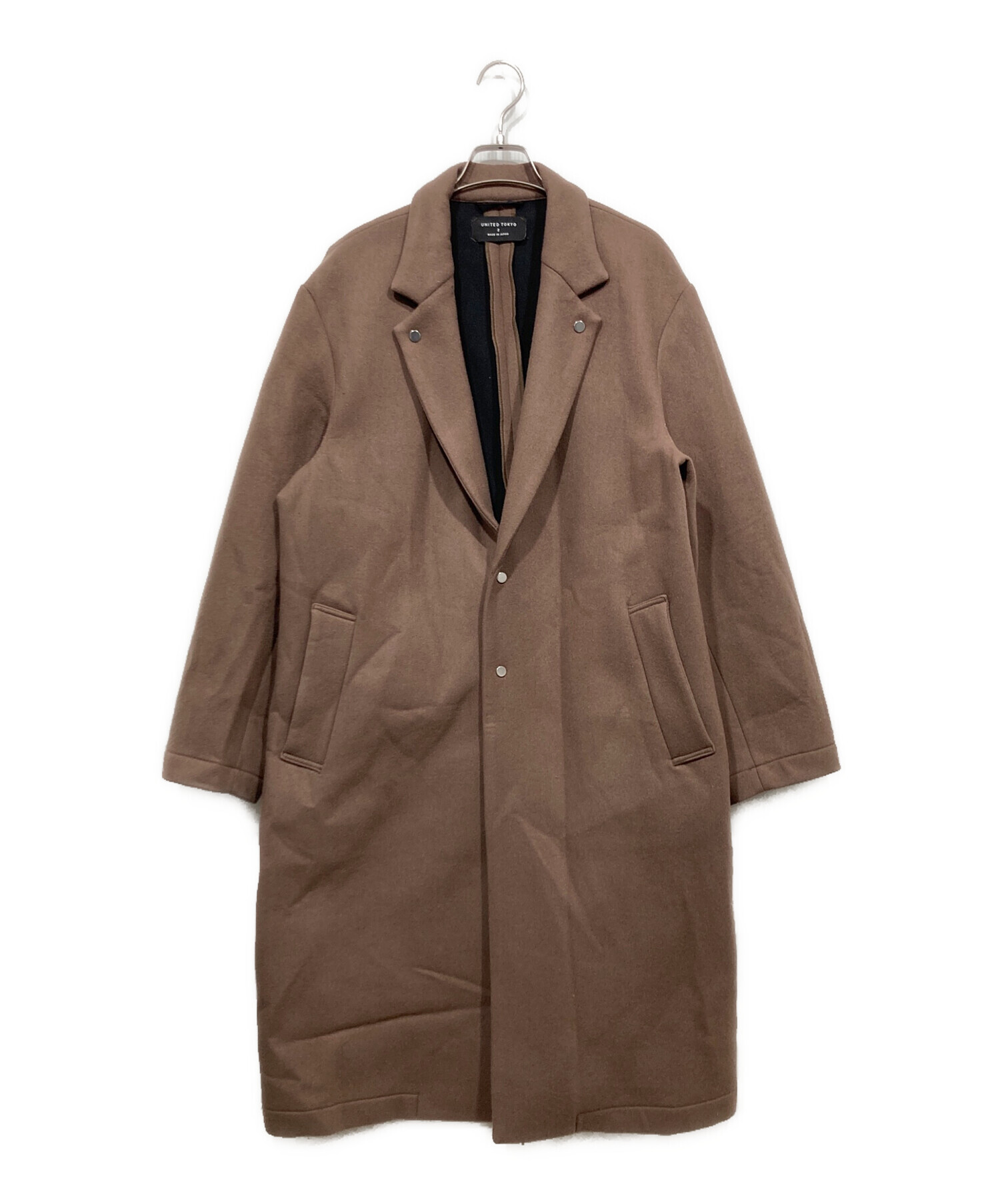 UNITED TOKYO ブラウン チェスターコート サイズ2 中古・古着通販】UNITED TOKYO (ユナイテッドトーキョー) ボンディング