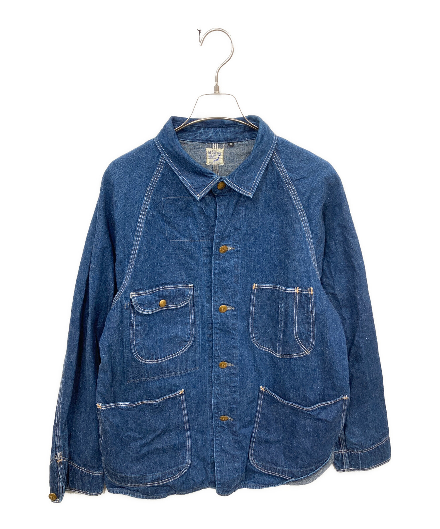 中古・古着通販】orSlow (オアスロウ) デニムカバーオール 中古・古着通販】orSlow (オアスロウ) デニムカバーオール