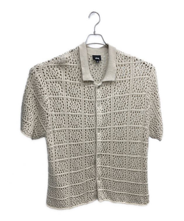 stussy クロシェニット半袖シャツ 中古・古着通販】stussy (ステューシー) 5ゲージ ショートスリーブ
