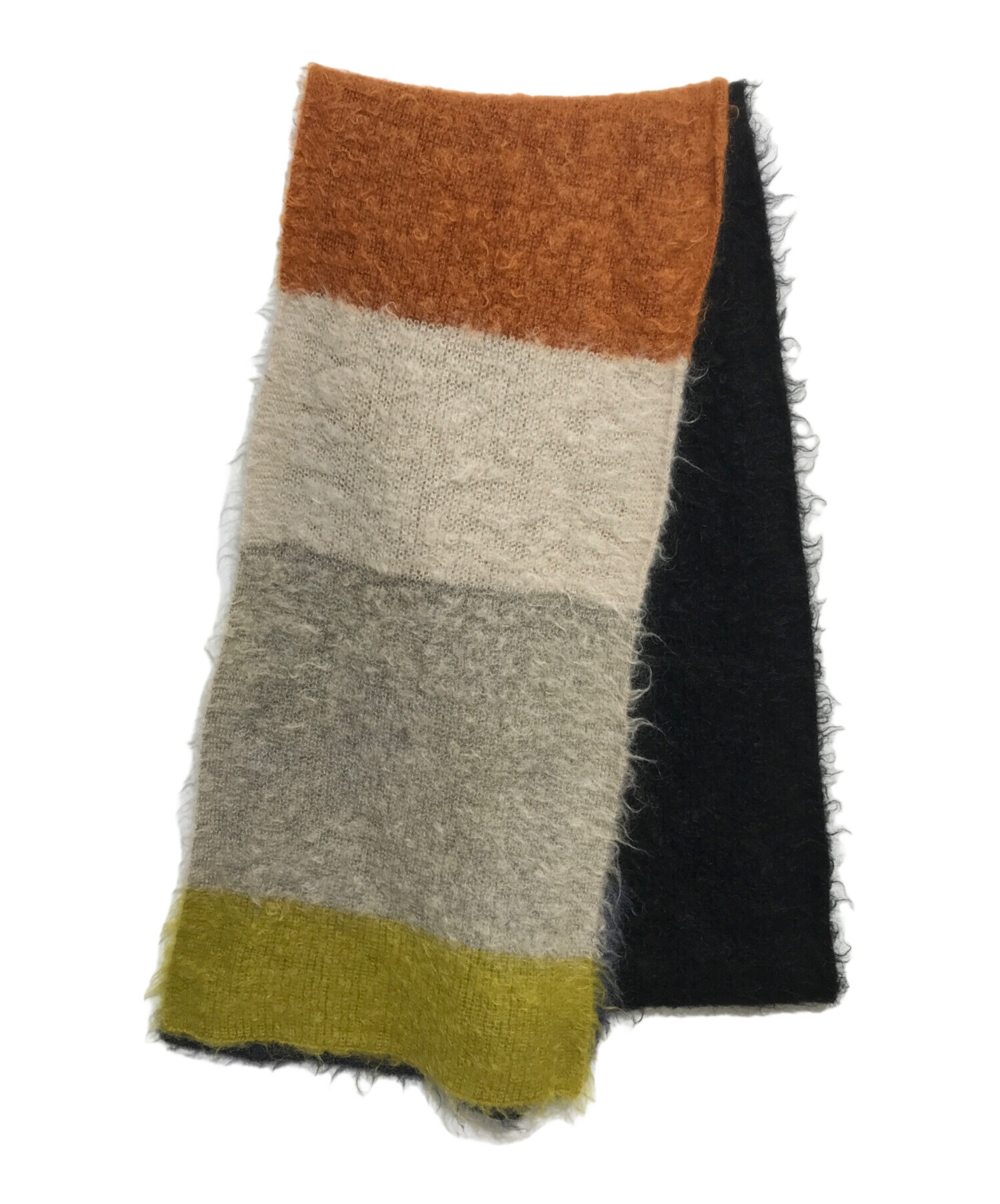 yoke ヨーク マフラー 新品未使用未開封 中古・古着通販】YOKE (ヨーク) STILL BORDER MOHAIR LONG STOLE