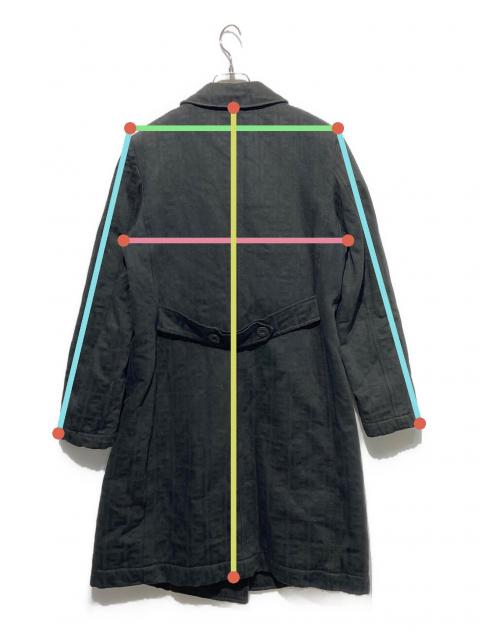 中古・古着通販】FENDI (フェンディ) ズッカ柄コート ブラック サイズ