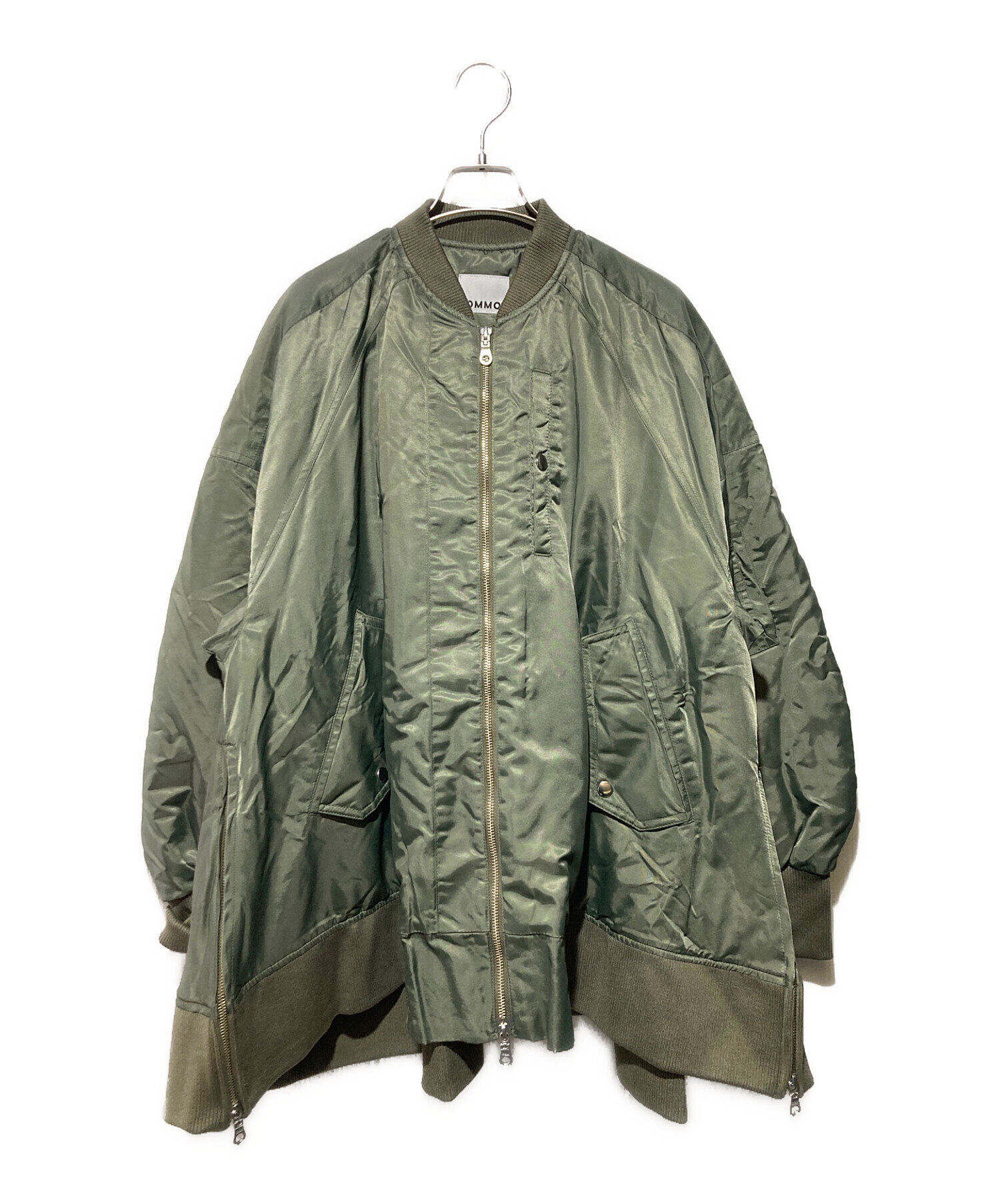 OMMO / オーエムエムオー | TENT LINE KNIT OP バイカラー ニット