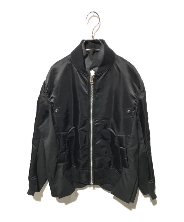 中古・古着通販】sacai (サカイ) MA-1×Suiting blouson ブラック
