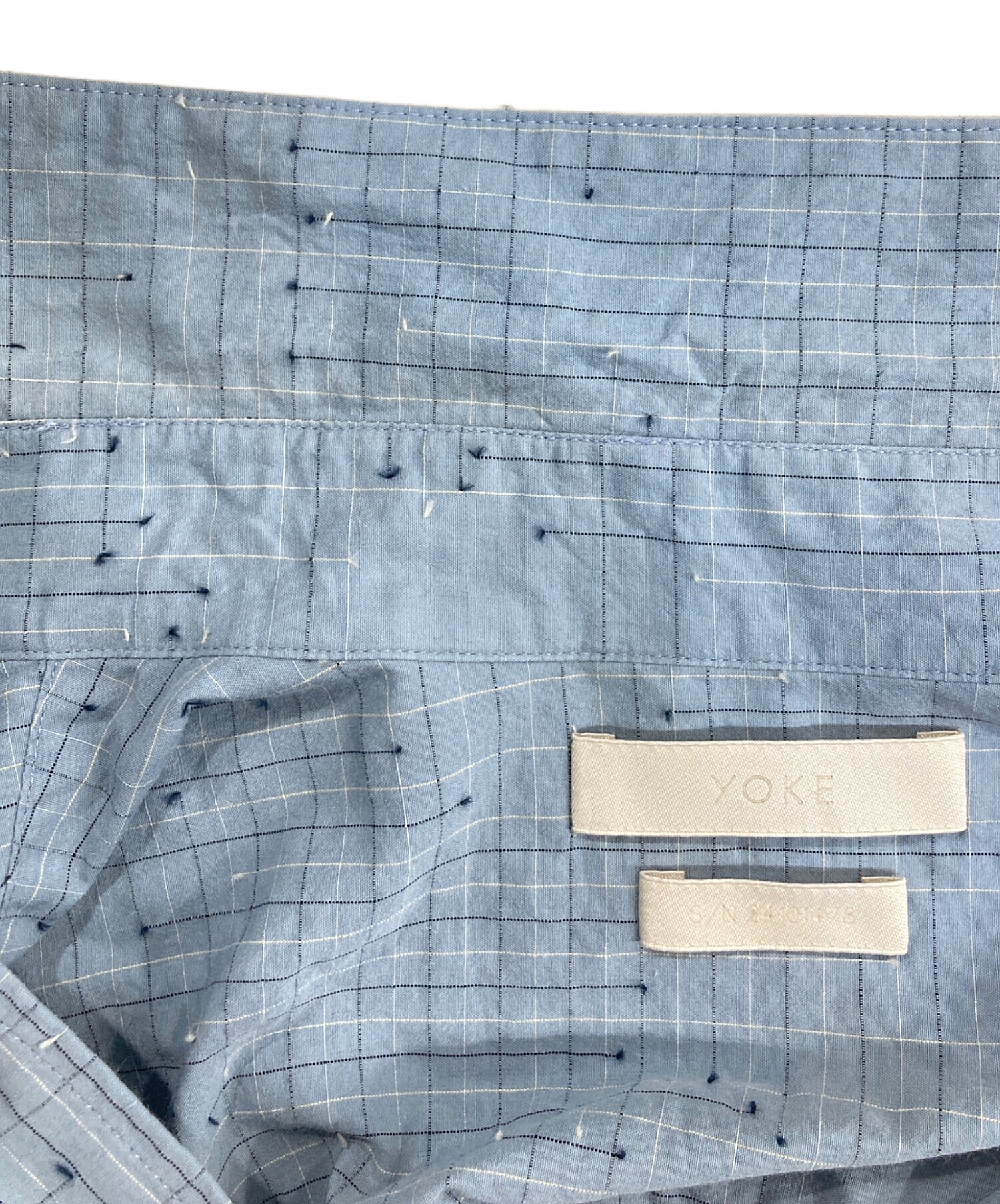 中古・古着通販】YOKE (ヨーク) 長袖 シャツ ブルー サイズ:2