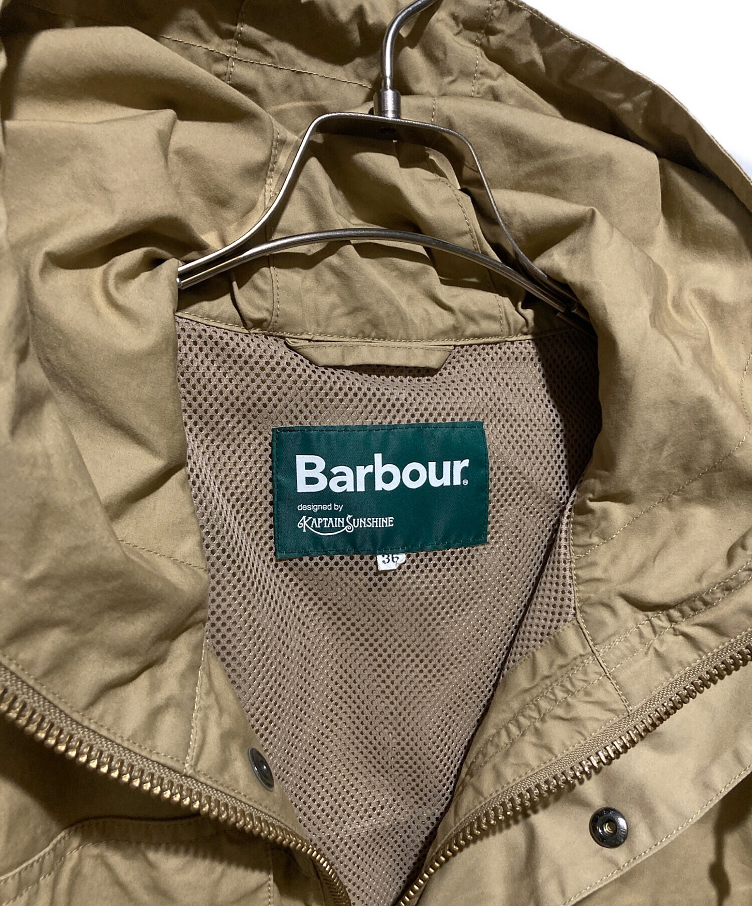 バブアー　キャプテンサンシャイン マウンテンパーカー 38 M カーキ 街になじむハンティングジャケット Barbour × KAPTAIN SUNSHINE for