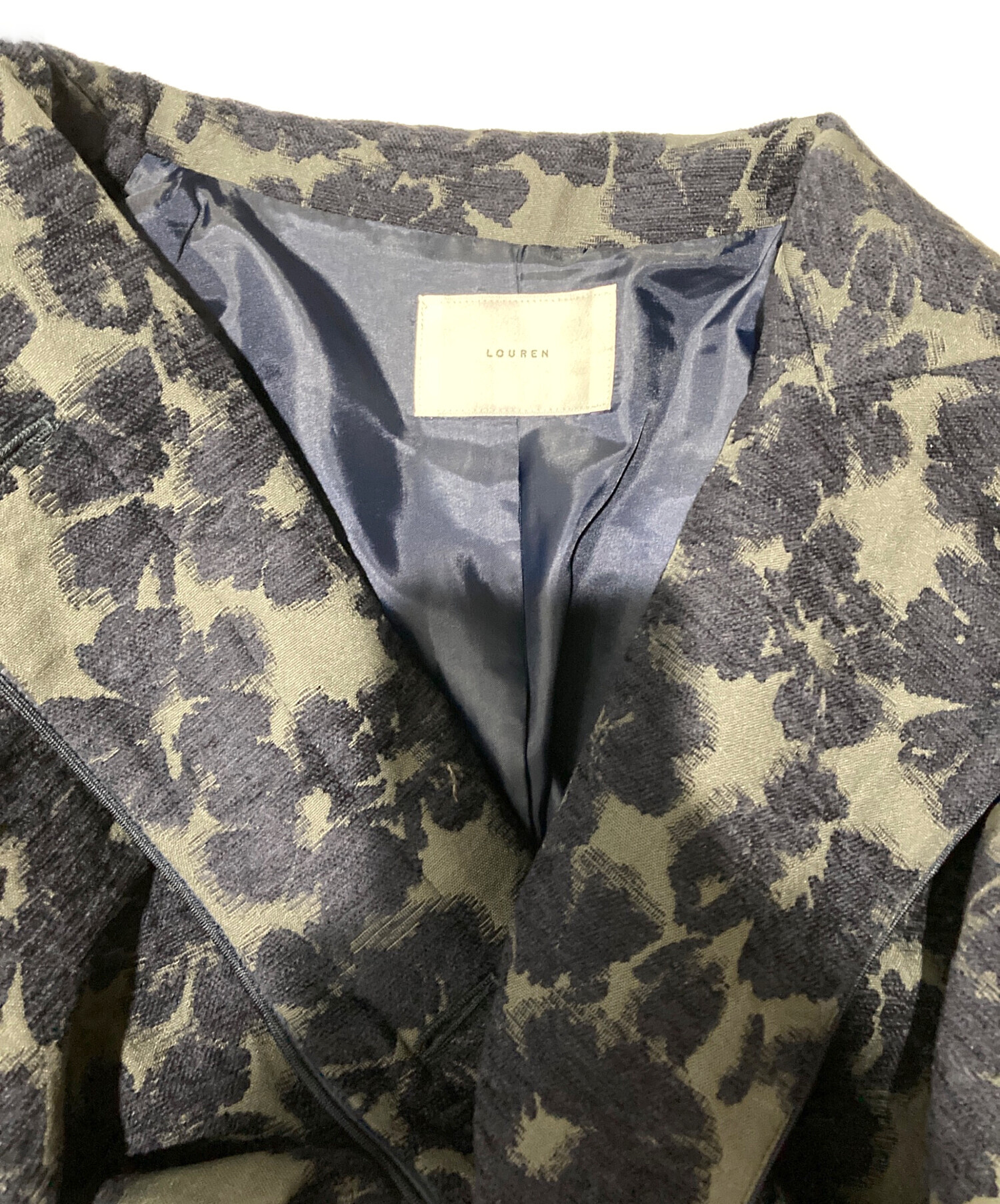 louren / flower mole jacquard coat 美品 TODAYFUL - louren flower
