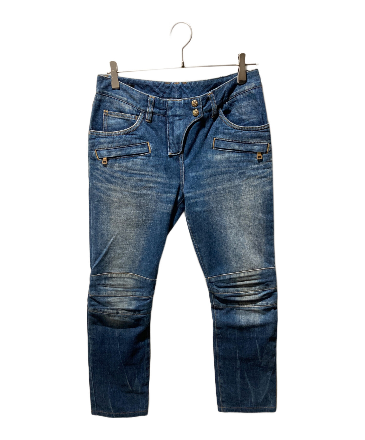 中古・古着通販】BALMAIN (バルマン) イーグルボタンフライバイカー 
