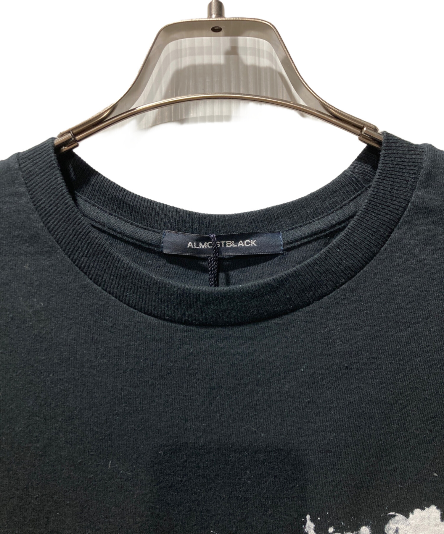 中古・古着通販】ALMOSTBLACK (オールモストブラック) PRINT LONG T 