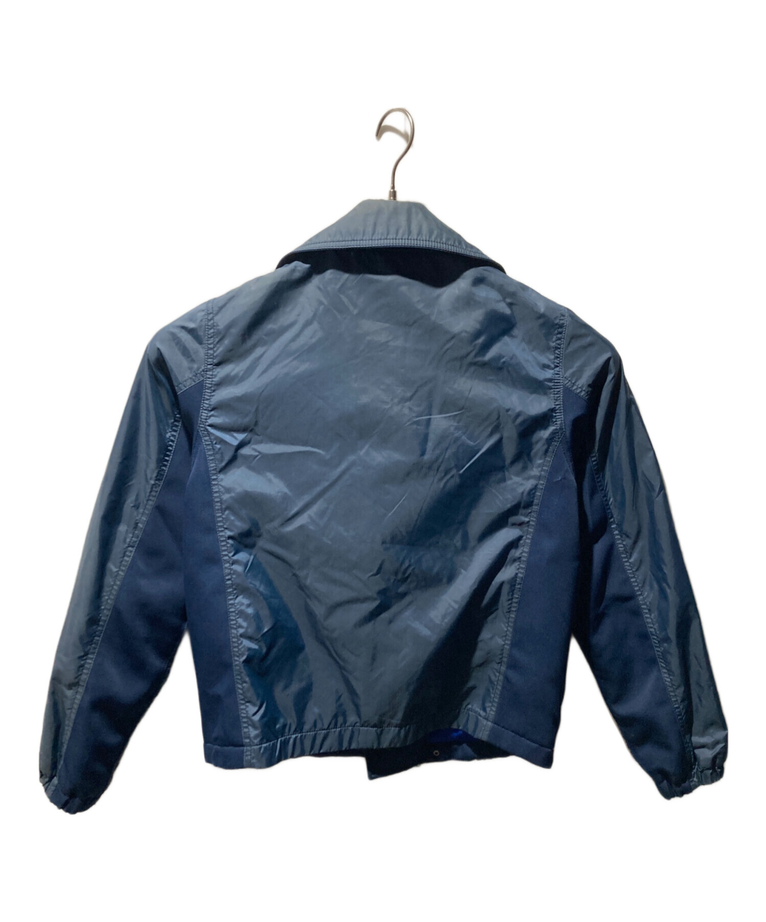 中古・古着通販】GANRYU (ガンリュウ) ライダースジャケット ブルー