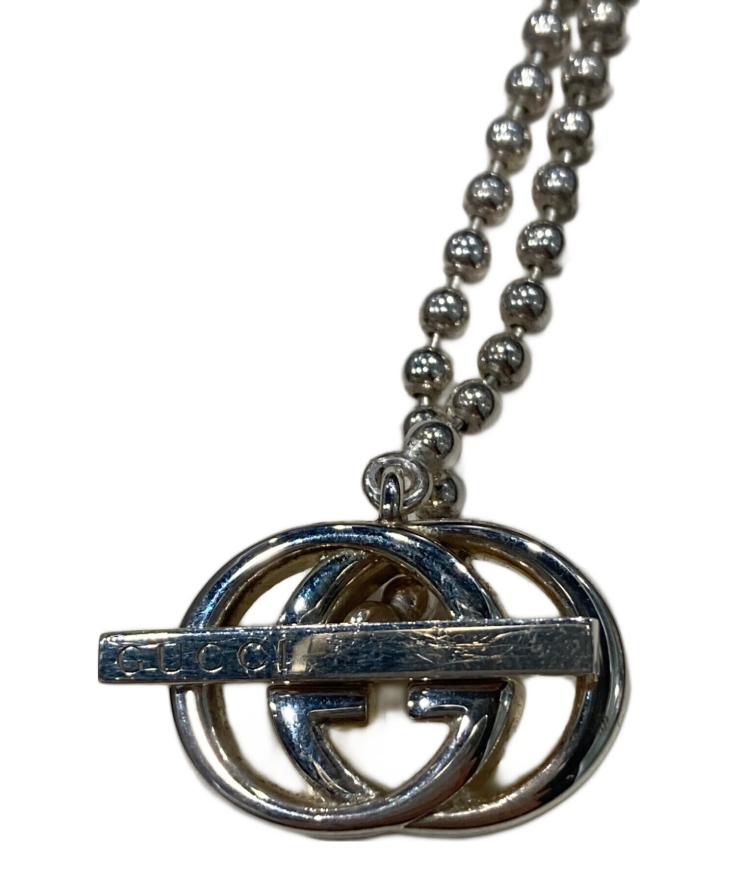 中古・古着通販】GUCCI (グッチ) Gロゴ モチーフ ペンダント 