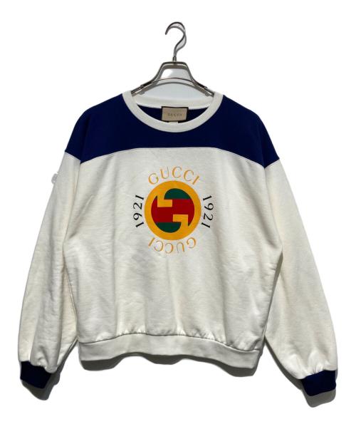 中古・古着通販】GUCCI (グッチ) ロゴスウェット ベージュ サイズ:SIZE