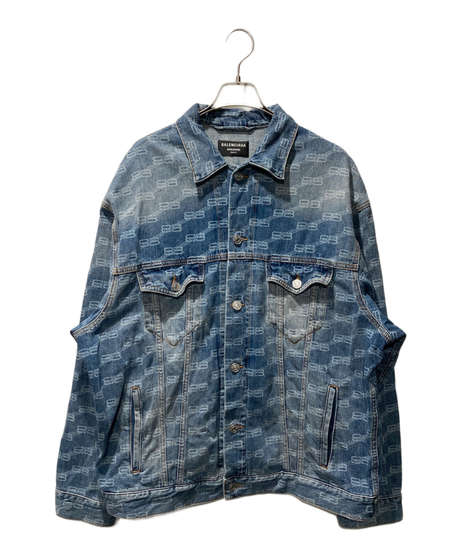 中古・古着通販】BALENCIAGA (バレンシアガ) BBロゴデニムジャケット