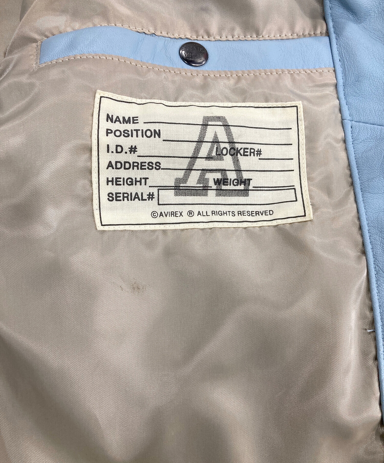 中古・古着通販】AVIREX (アヴィレックス) LIGHT SIGNATURE VARSITY