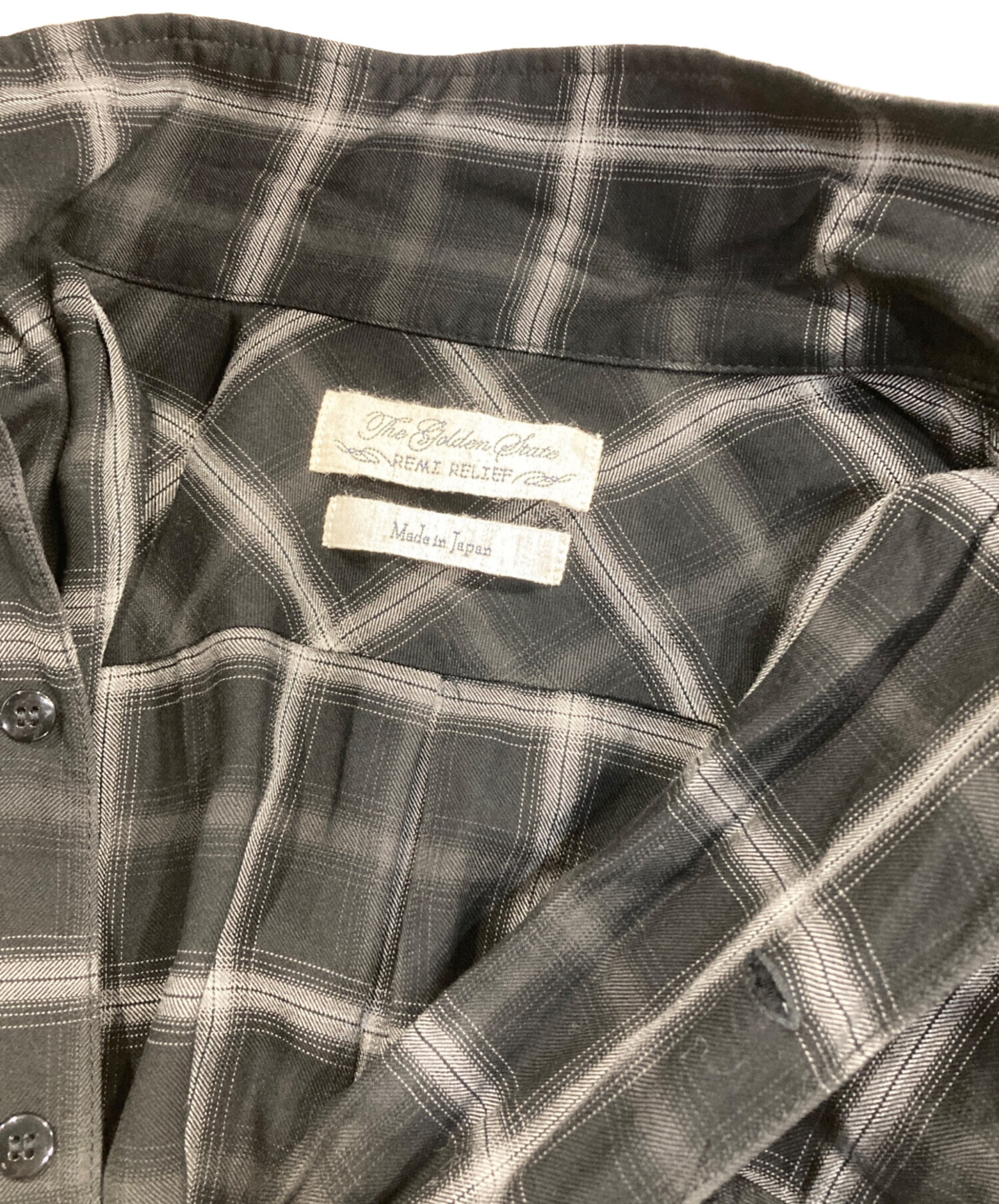 中古・古着通販】REMI RELIEF (レミレリーフ) オンブレチェックシャツ