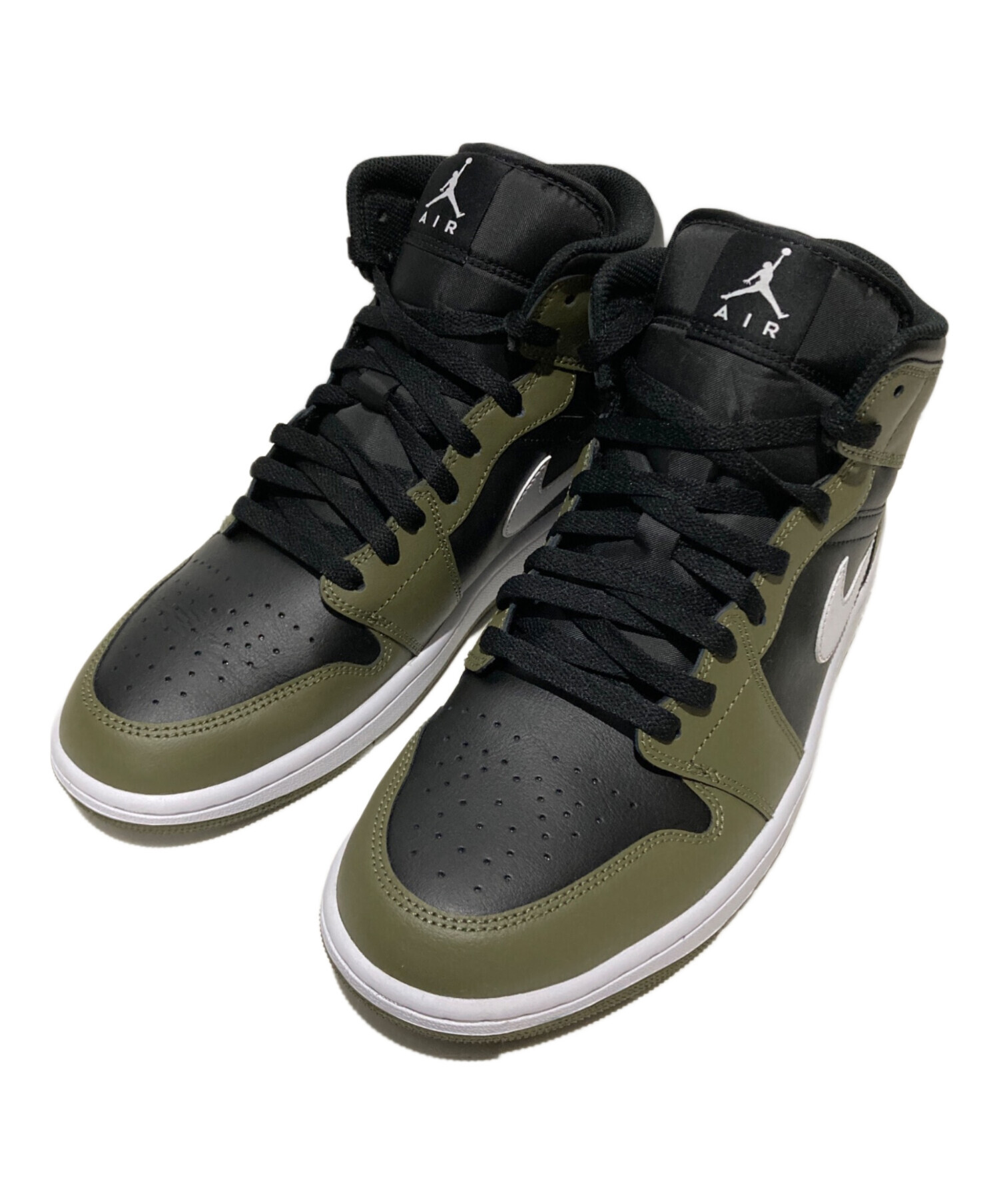 中古・古着通販】NIKE (ナイキ) エア ジョーダン 1 MID カーキ サイズ 