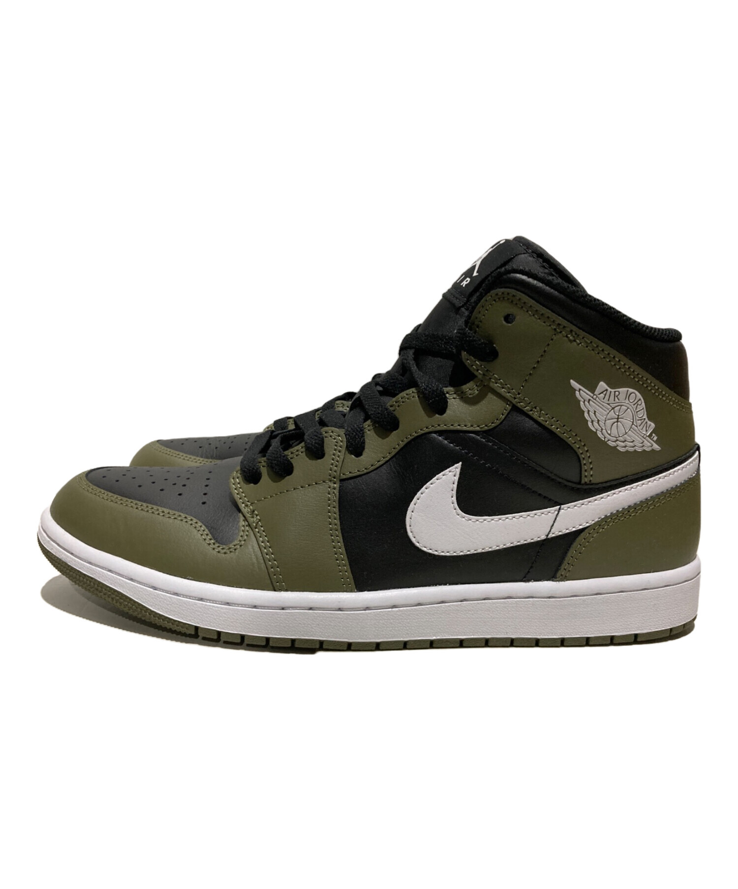中古・古着通販】NIKE (ナイキ) エア ジョーダン 1 MID カーキ サイズ 