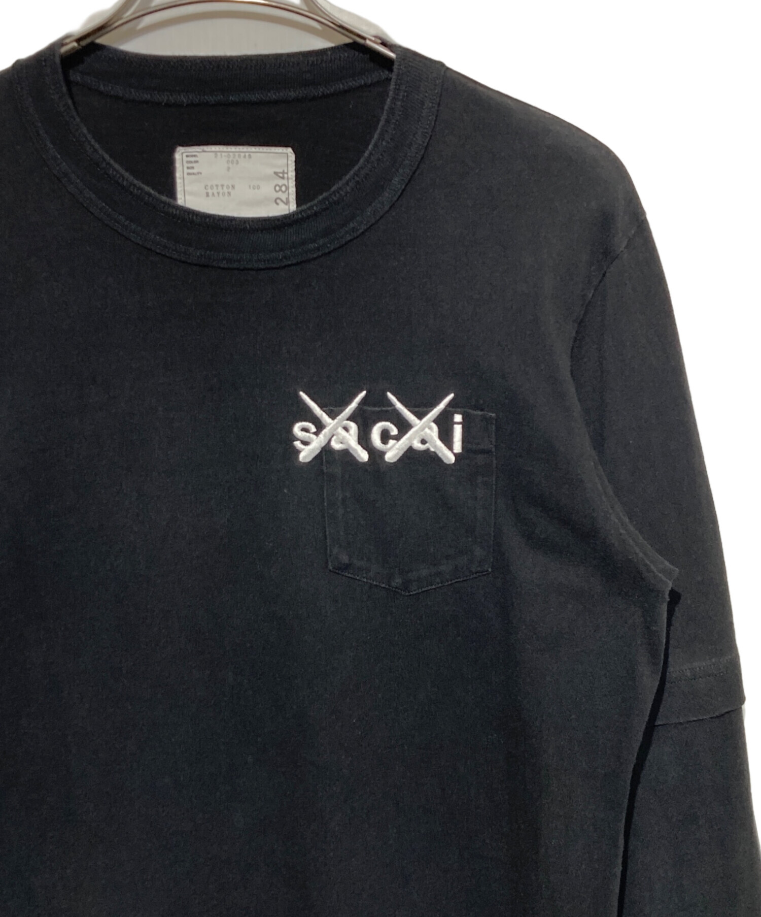 sacai KAWS Long Sleeve Tシャツ sacai × kaws / Embroidery long sleeve
