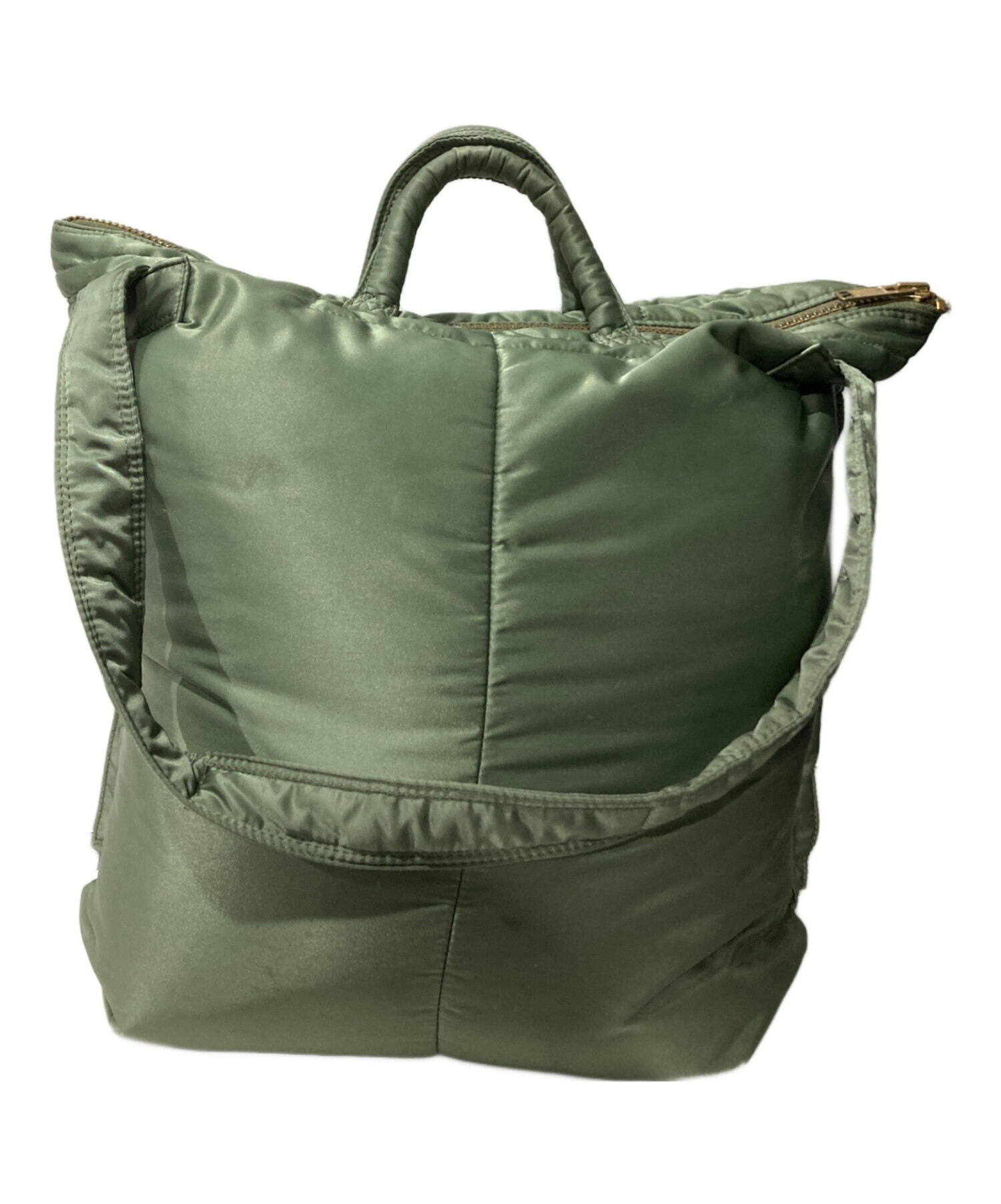 【廃盤・希少】ポーター　タンカー　ブリーフケース　ショートヘルメット　グリーン PX TANKER(PXタンカー) 2WAY SHORT HELMET BAG | 吉田カバン