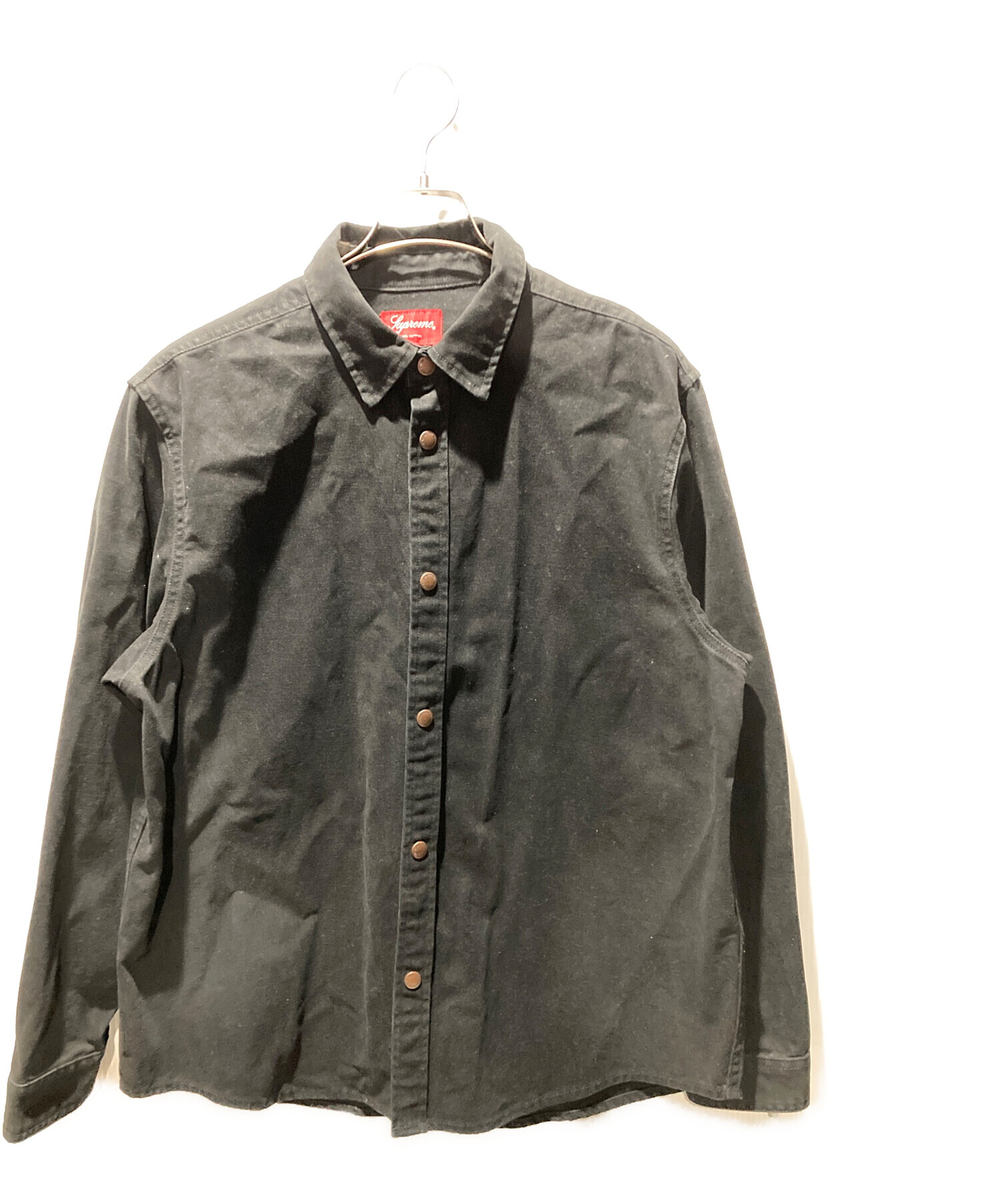 Supreme Logo Taping Work Shirt ワークシャツ ロゴ テーピング S 