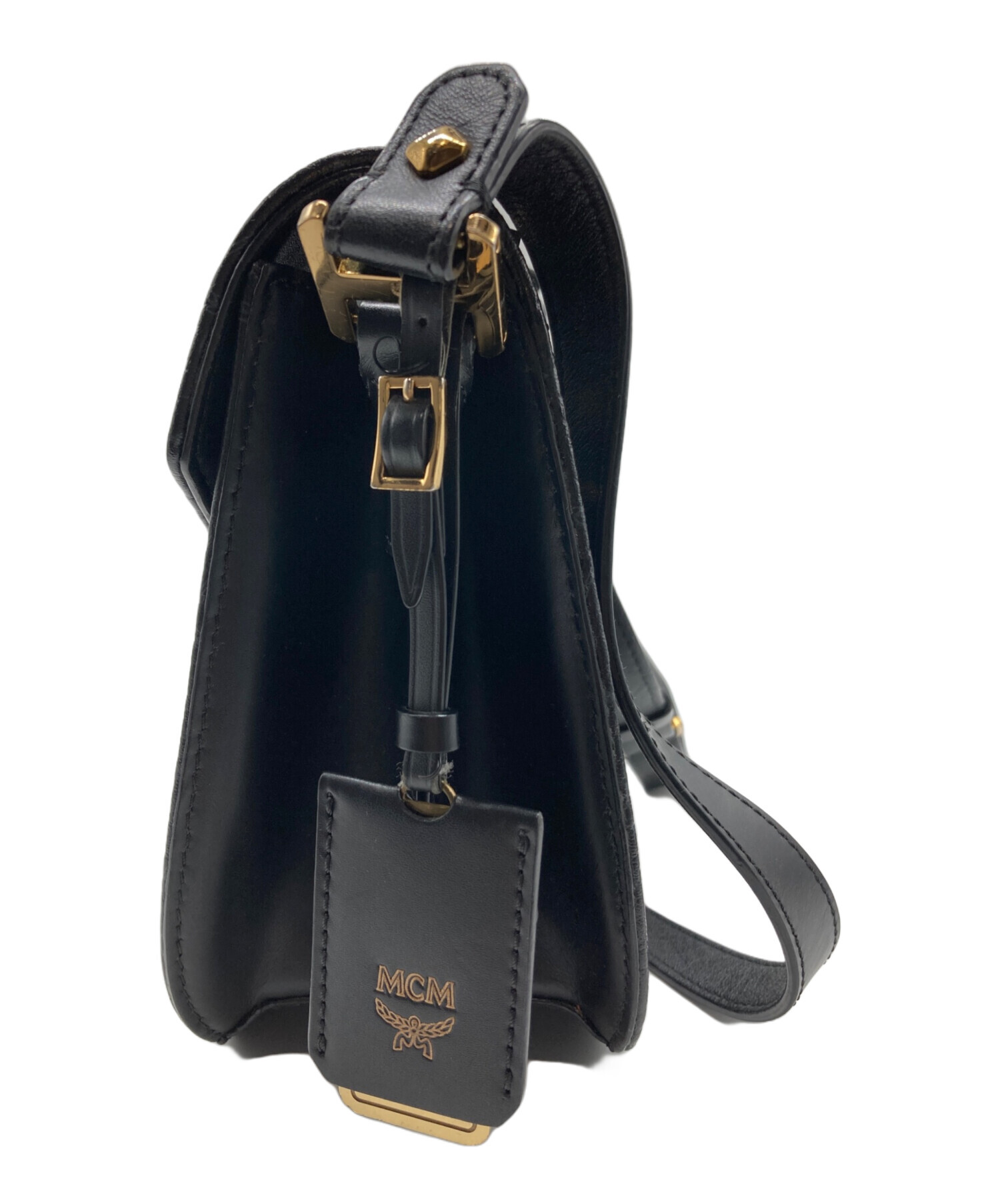 中古・古着通販】MCM (エムシーエム) スタッズショルダーバッグ