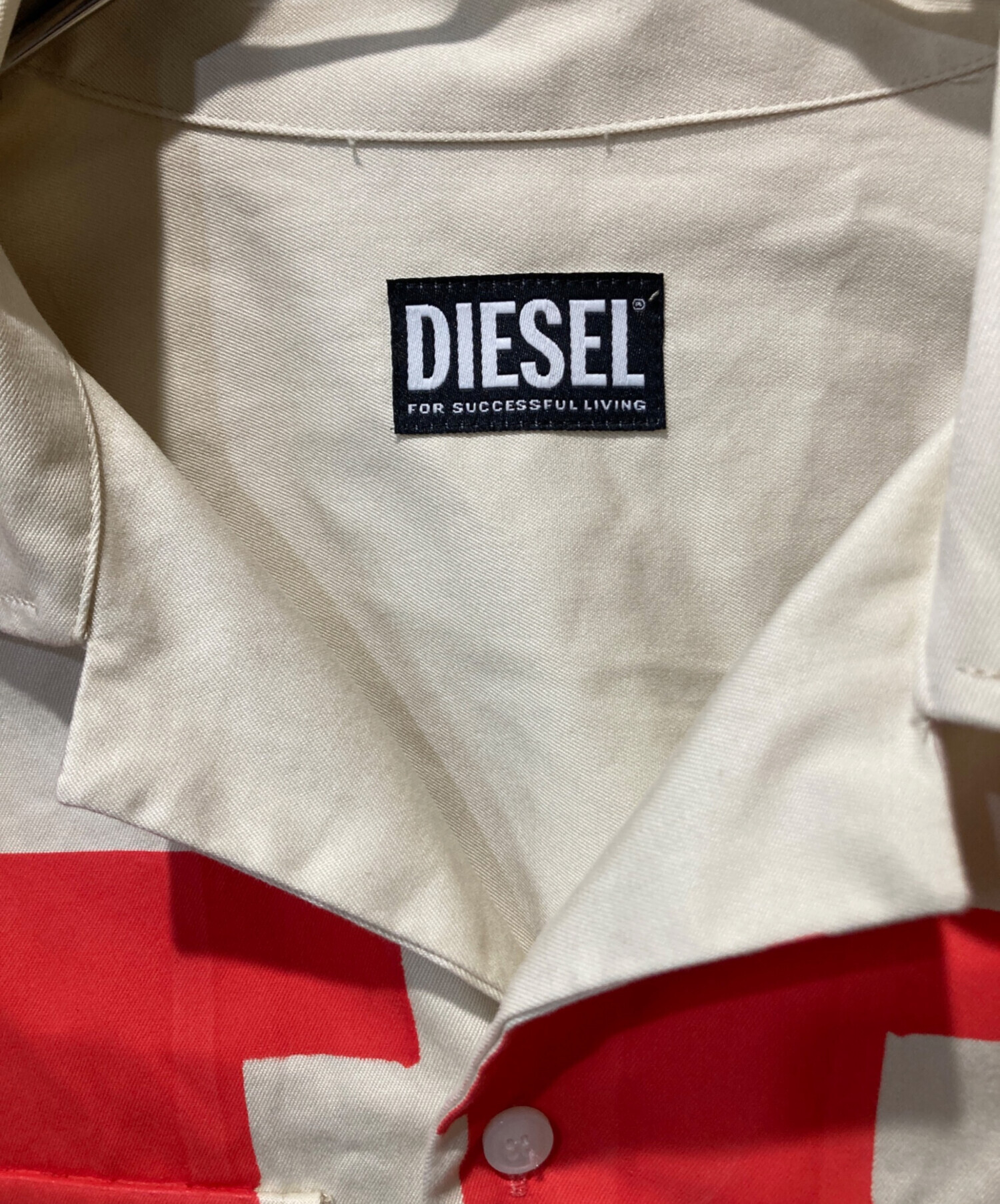 中古・古着通販】DIESEL (ディーゼル) 半袖シャツ ベージュ サイズ