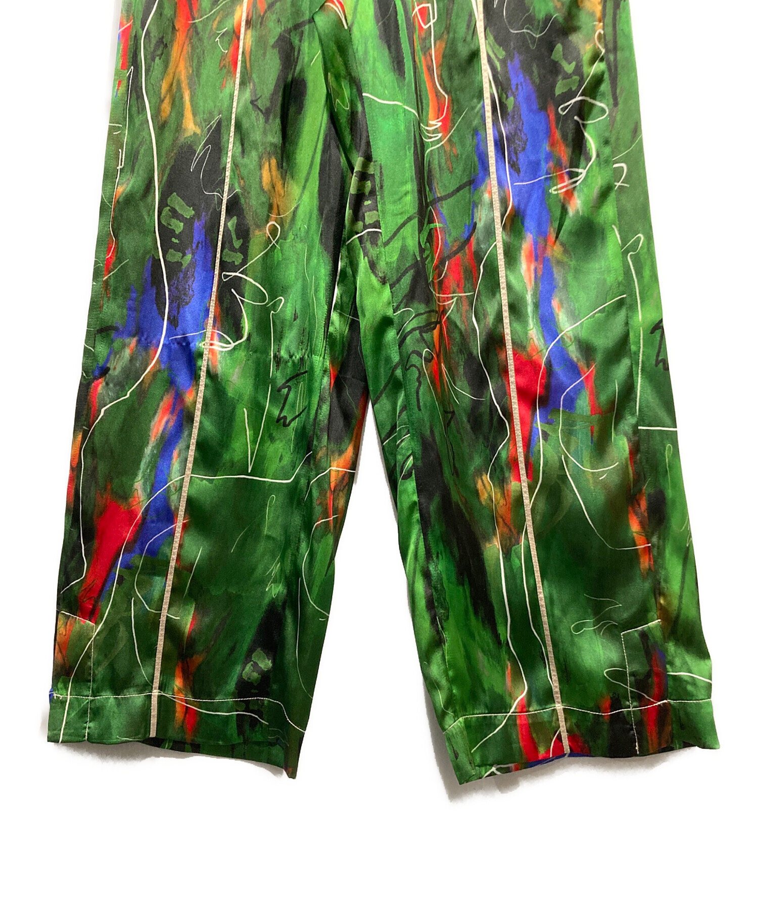 中古・古着通販】OMMO (オーエムエムオー) RELAX AIRLY PANTS グリーン 