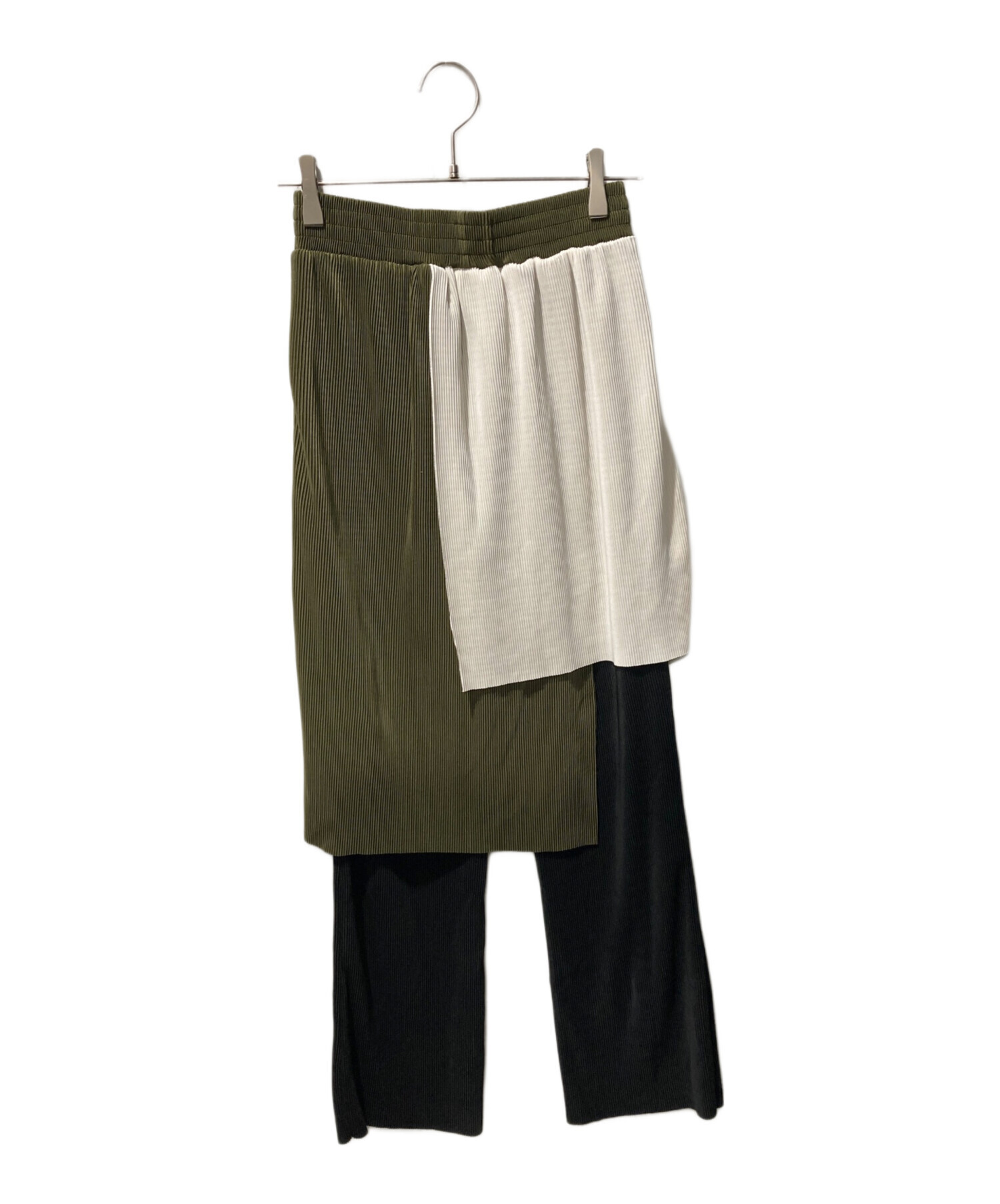 中古・古着通販】OMMO (オーエムエムオー) LAYERED PLEATS PT マルチ