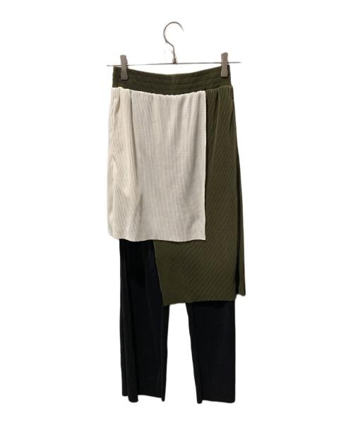 中古・古着通販】OMMO (オーエムエムオー) LAYERED PLEATS PT マルチ