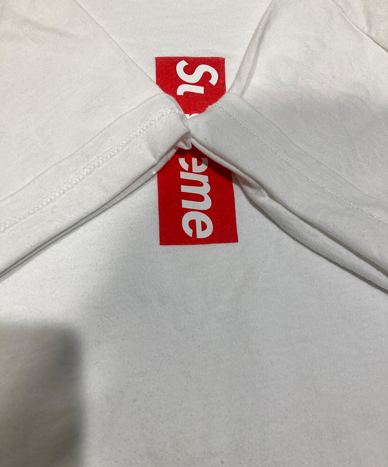 中古・古着通販】SUPREME (シュプリーム) Cross Box Logo Tee ホワイト 