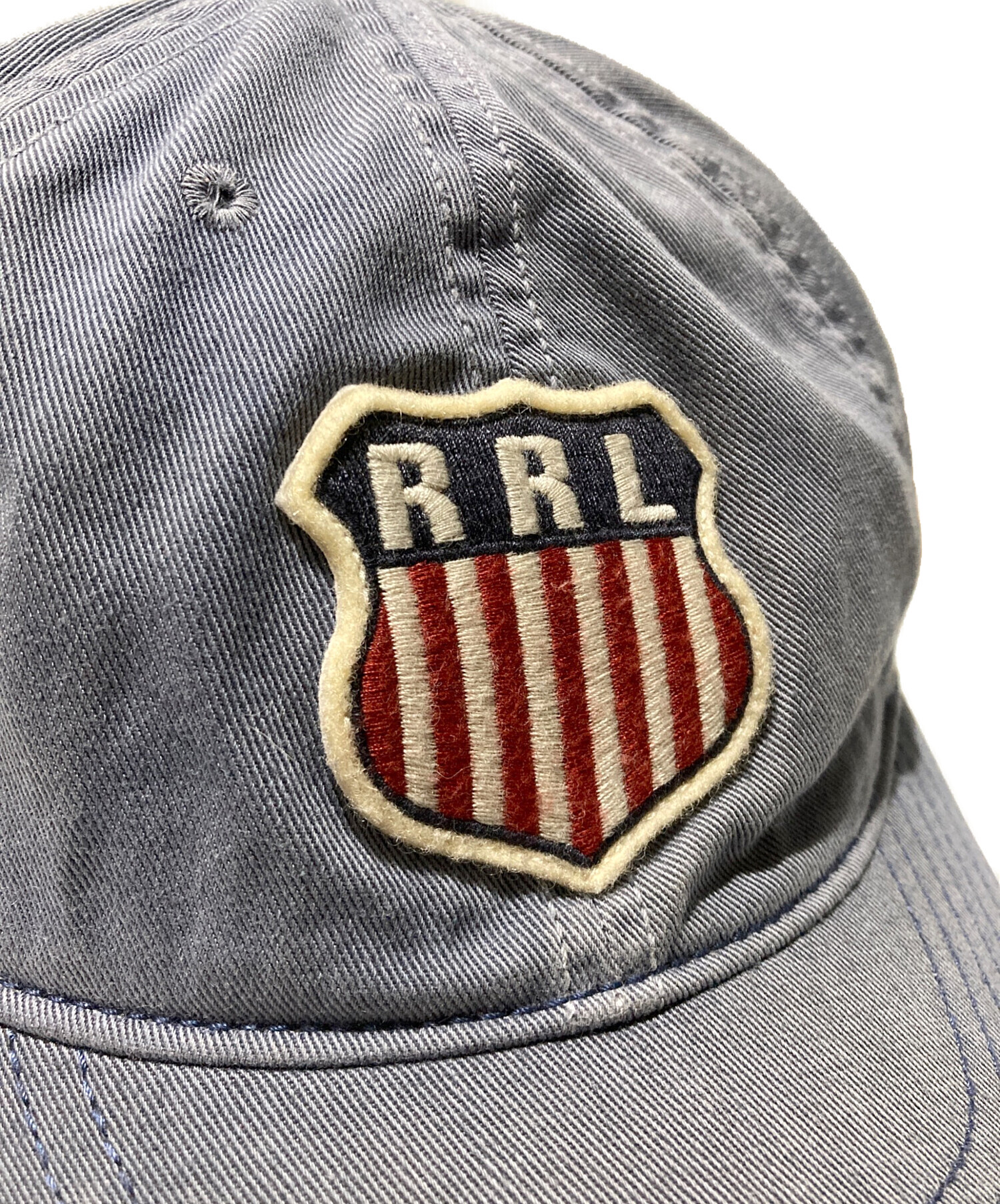 希少　新品　RRL ダブルアールエル キャップ グレー　ウール 中古・古着通販】RRL (ダブルアールエル) シールドロゴツイルキャップ