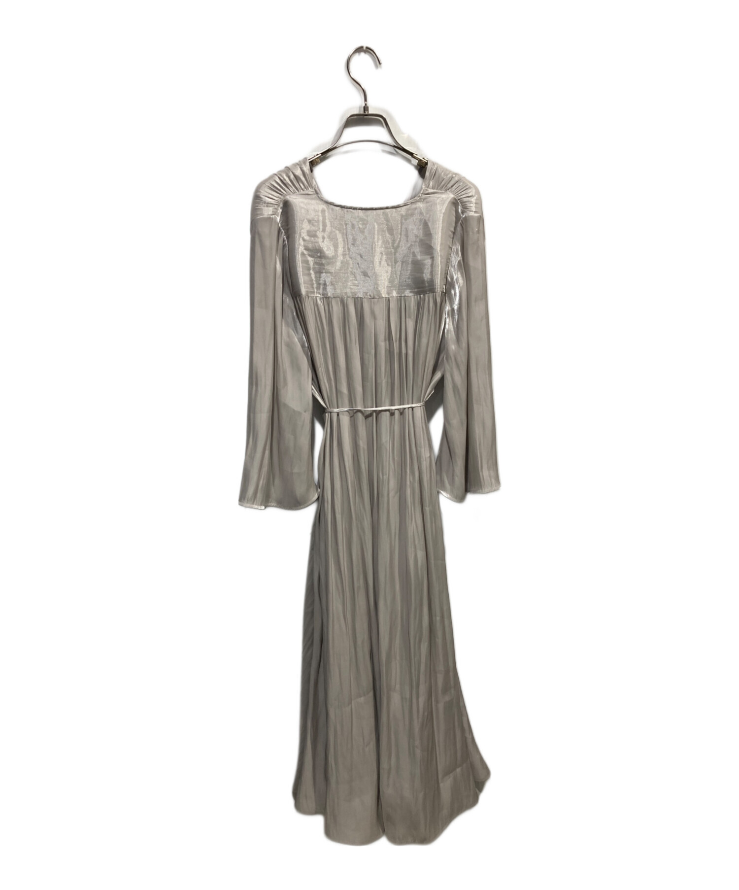 中古・古着通販】Ameri (アメリ) MEDI GATHER NEGLIGEE DRESS シルバー