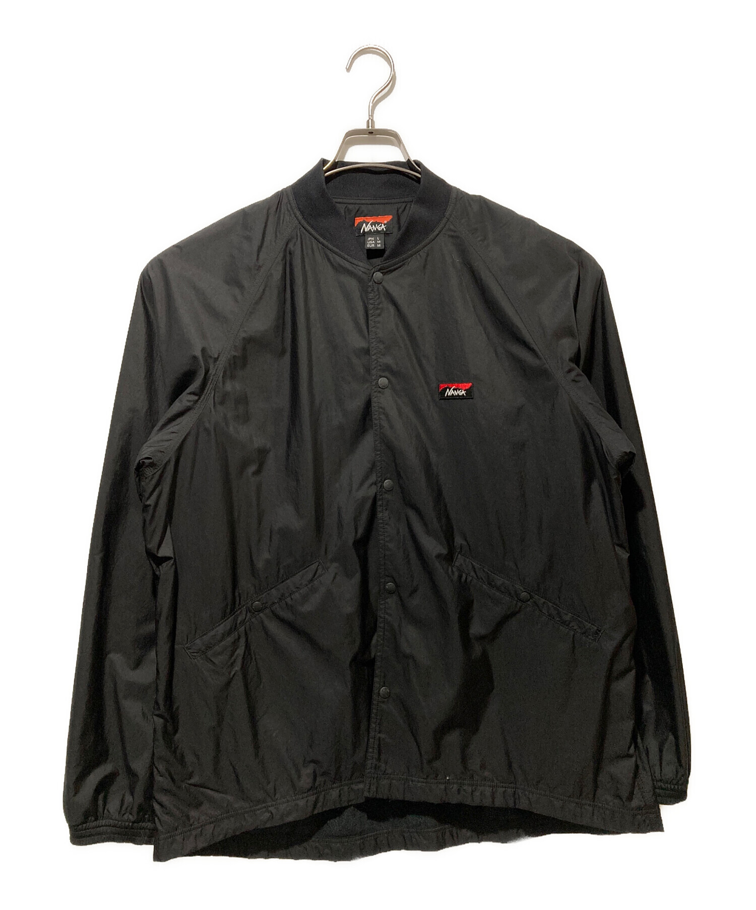 中古・古着通販】NANGA (ナンガ) リブカラーコーチジャケット ブラック