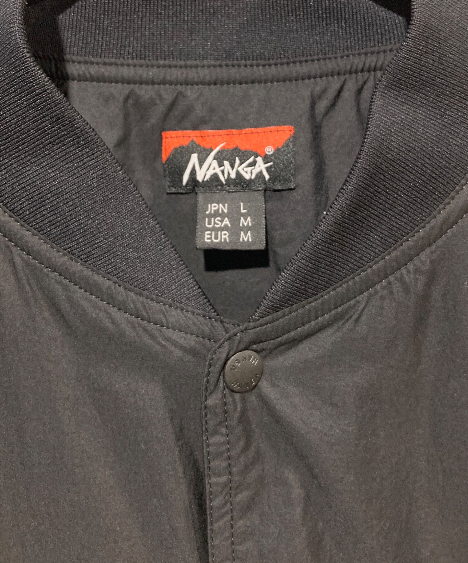 中古・古着通販】NANGA (ナンガ) リブカラーコーチジャケット ブラック
