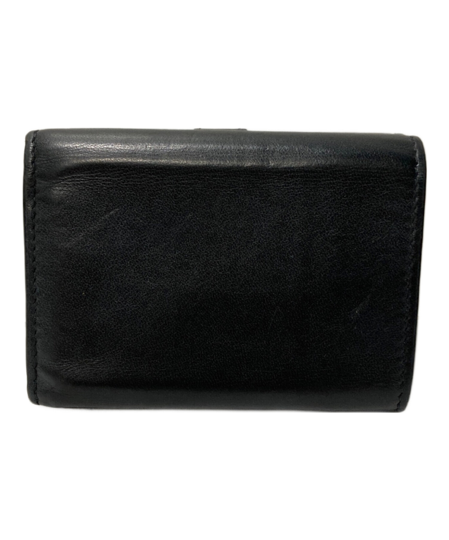 SAINT LAURENT ブラック 三つ折り財布 SAINT LAURENT ブラック三つ折り