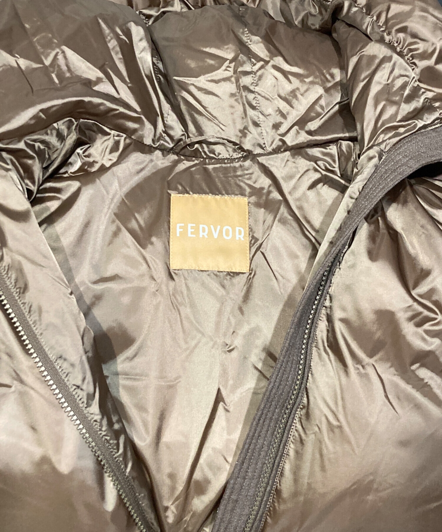 中古・古着通販】fervor (フェーバー) ダウンコート カーキ サイズ:40