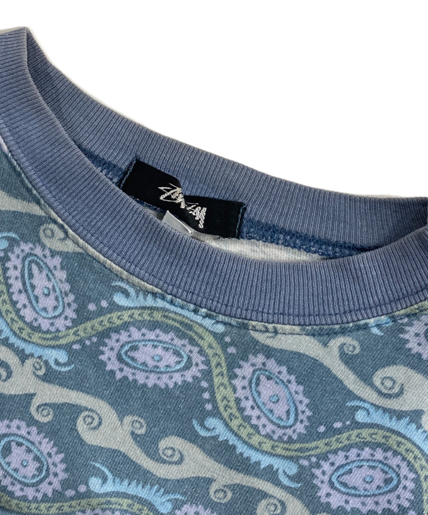 中古・古着通販】stussy (ステューシー) 80'S 総柄Tシャツ ブルー