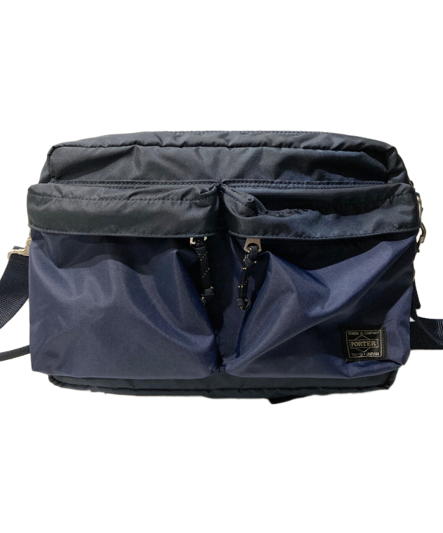 中古・古着通販】PORTER (ポーター) FORCE SHOULDER BAG(S) ネイビー 