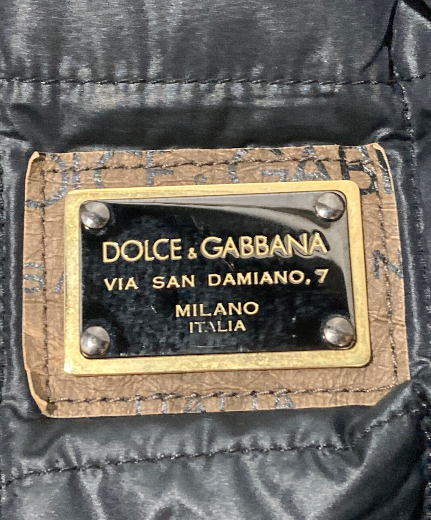 【美品】ドルガバ ロゴプレート ジャケット 中古・古着通販】DOLCE & GABBANA (ドルチェ＆ガッバーナ) ロゴ