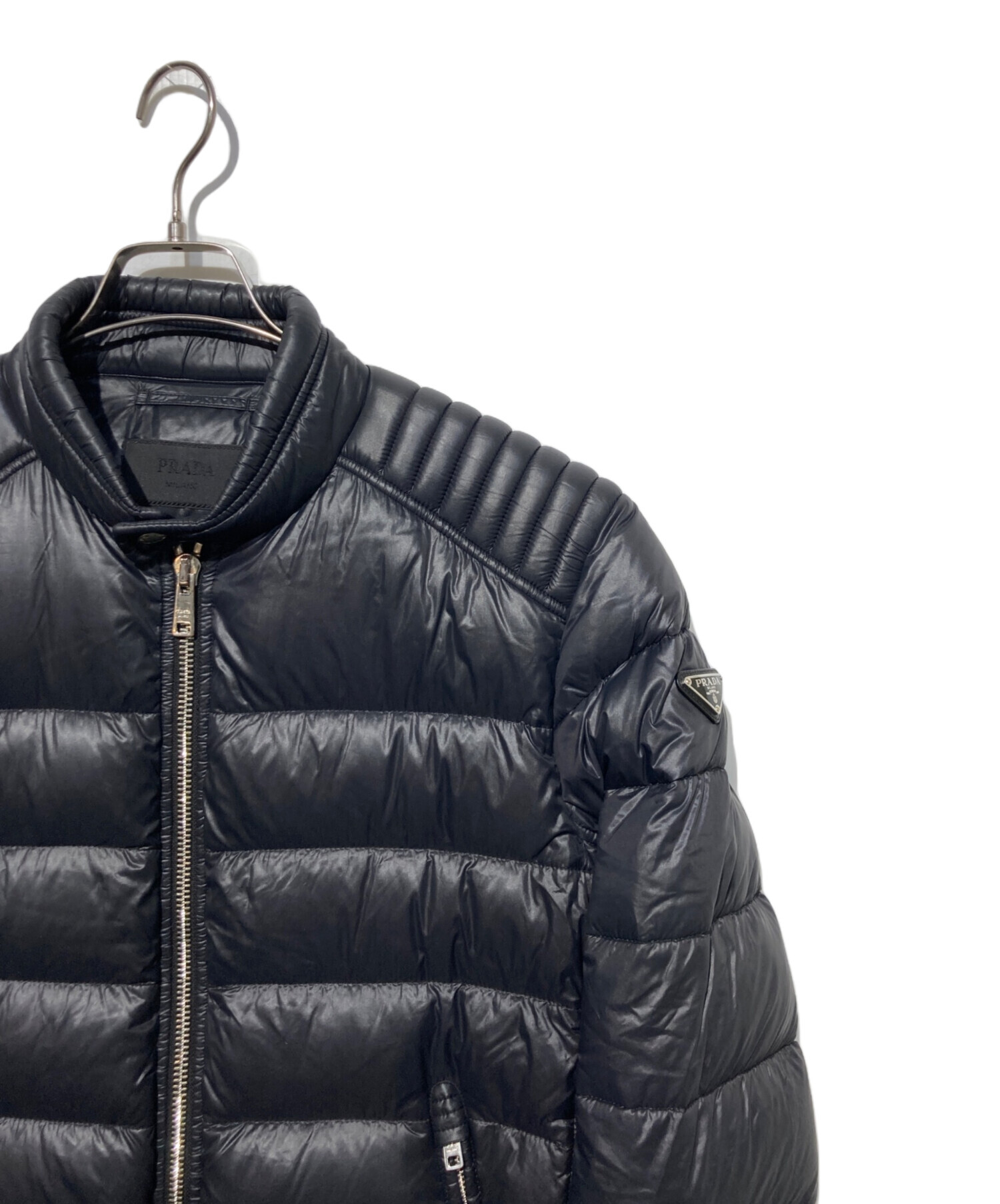 中古・古着通販】PRADA (プラダ) 三角ロゴプレートダウンジャケット