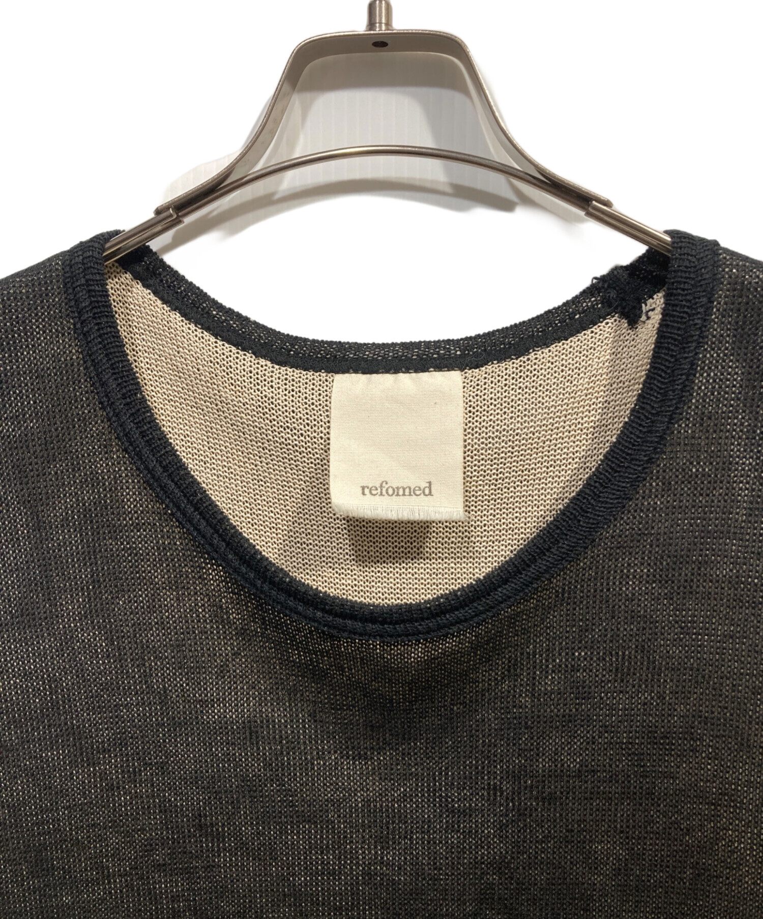中古・古着通販】refomed (リフォメッド) COTTON LAYERED MESH BIBS