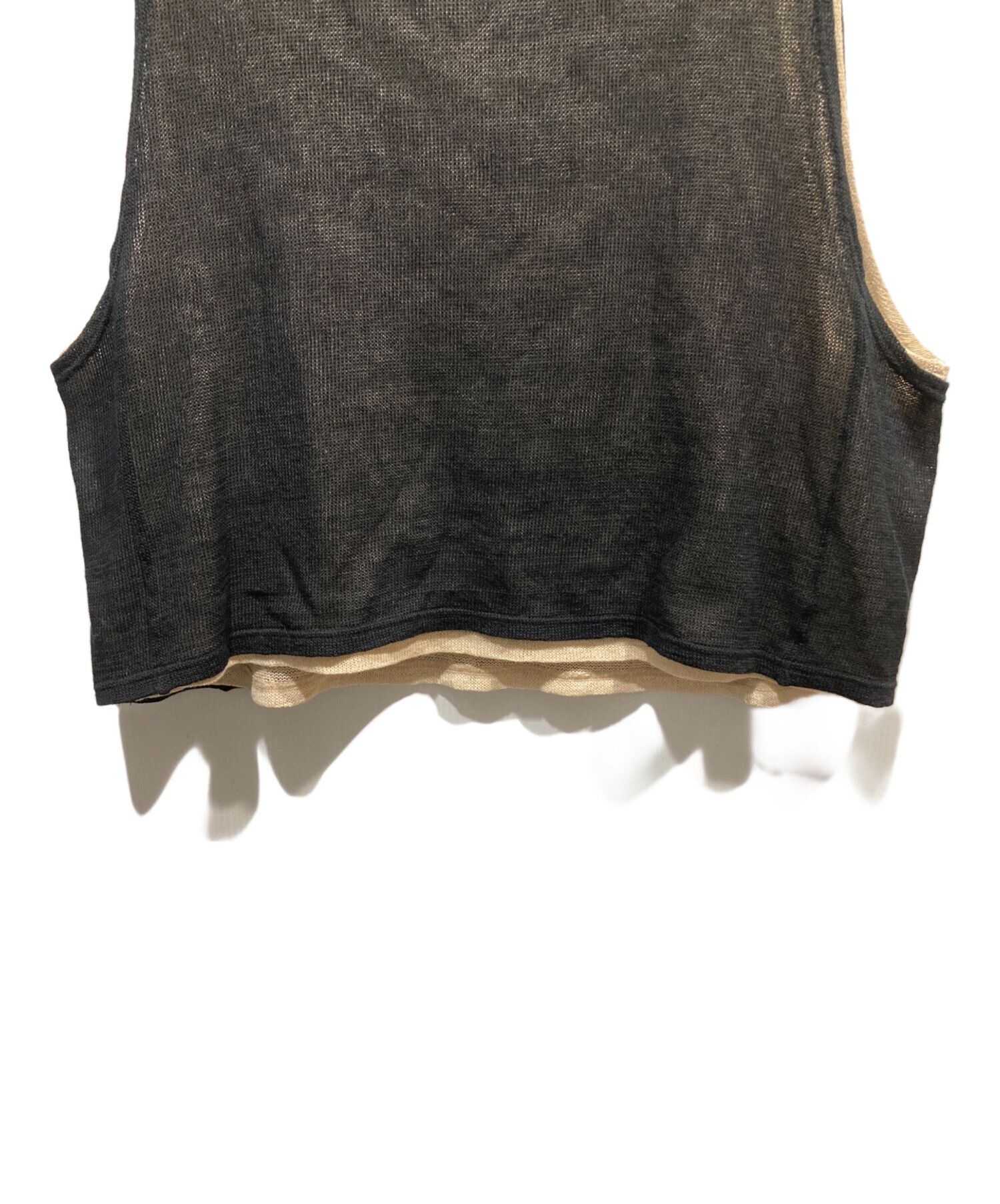 中古・古着通販】refomed (リフォメッド) COTTON LAYERED MESH BIBS