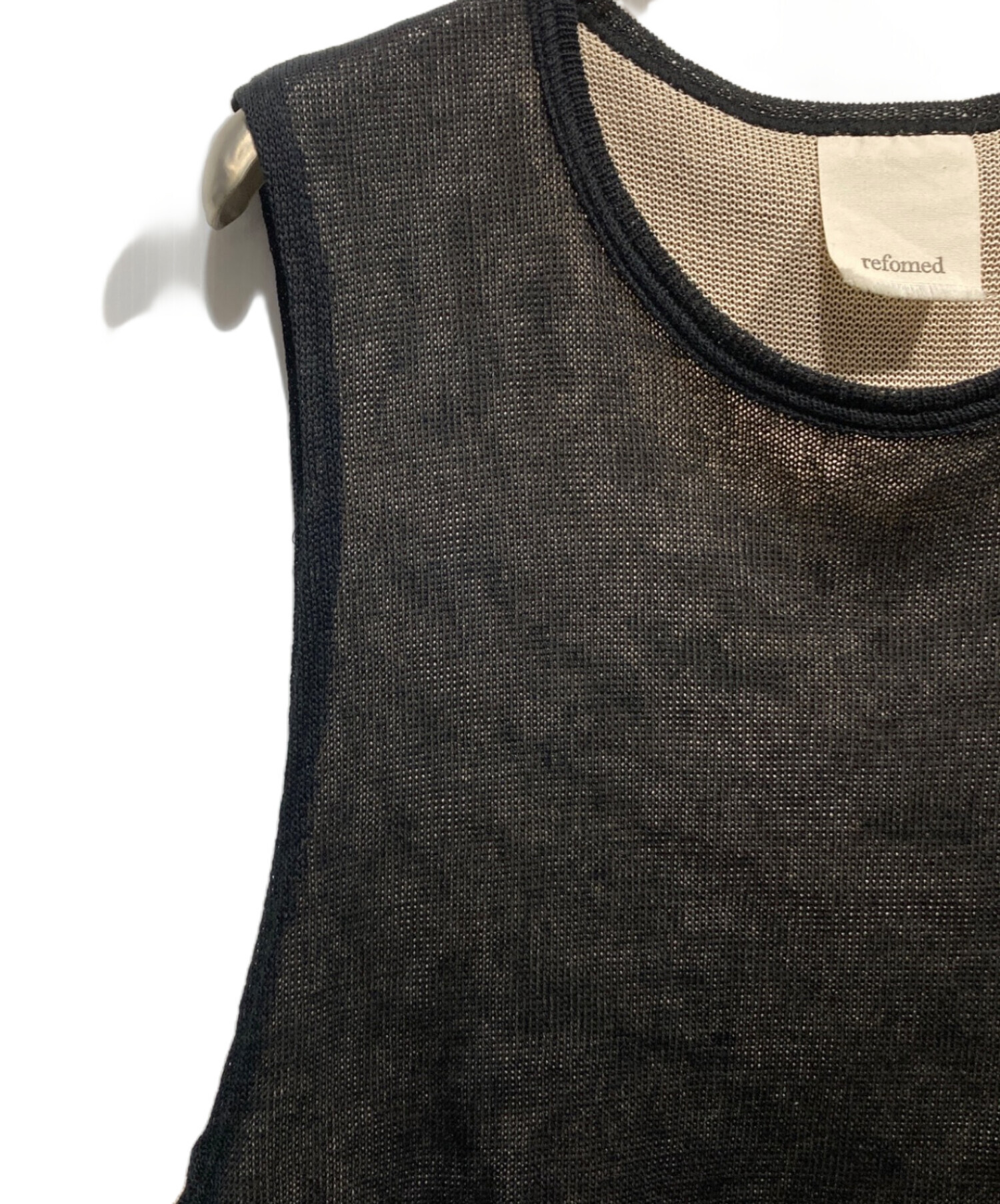 中古・古着通販】refomed (リフォメッド) COTTON LAYERED MESH BIBS 