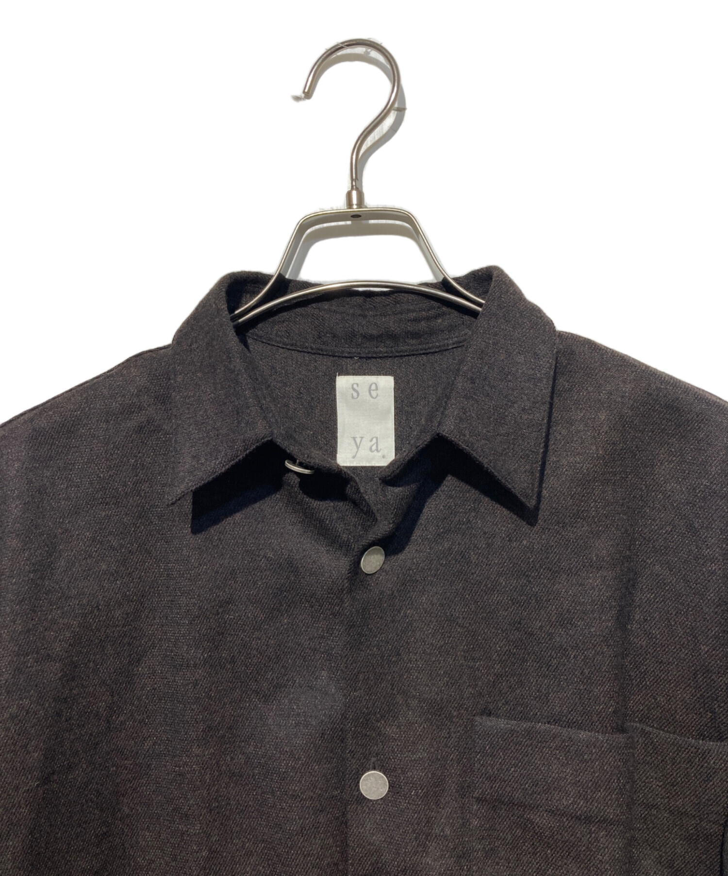 中古・古着通販】seya. (セヤ) ETERNAL SHIRT FINE GRAINED TWEED
