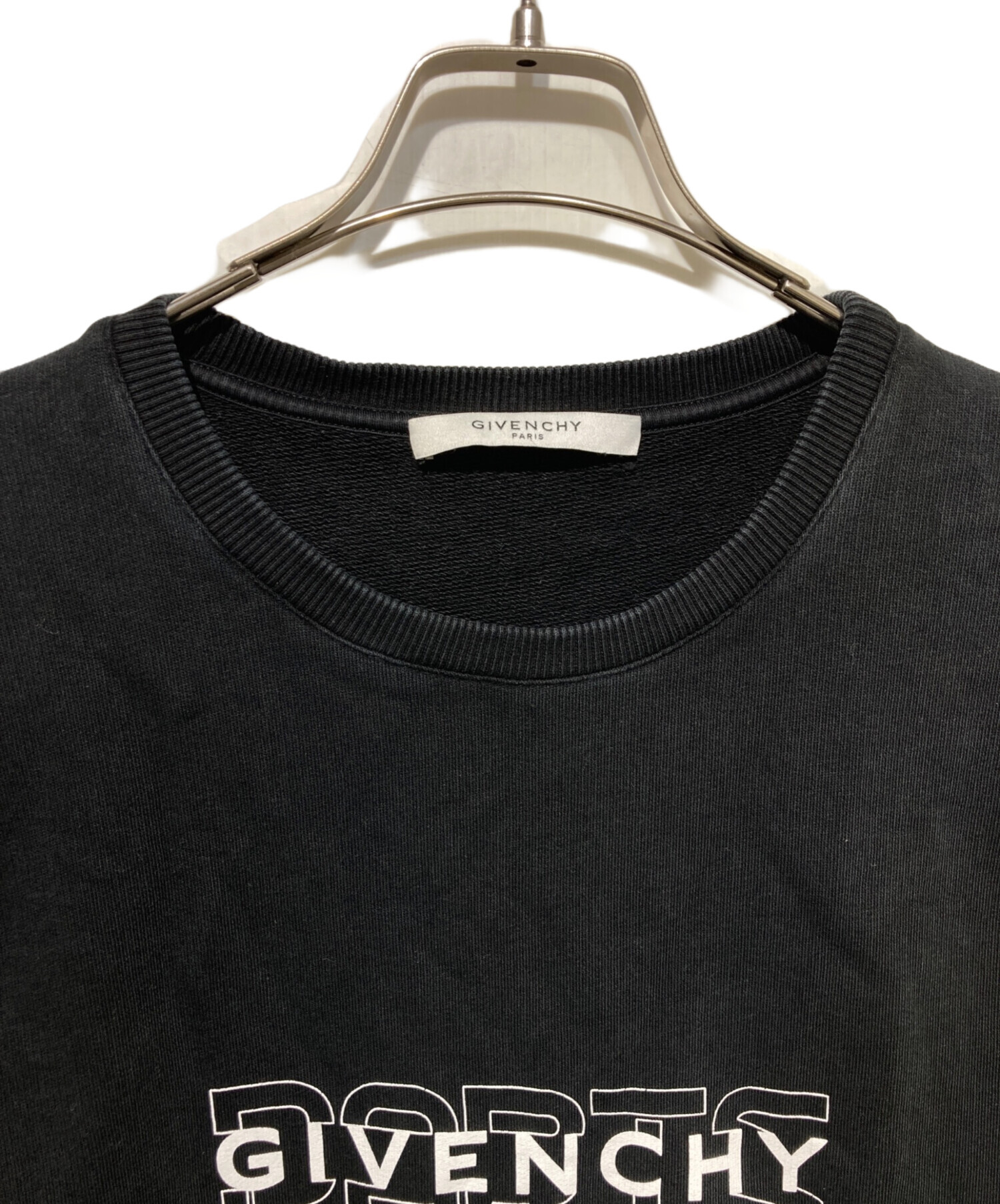 中古・古着通販】GIVENCHY (ジバンシィ) ロゴスウェット ブラック